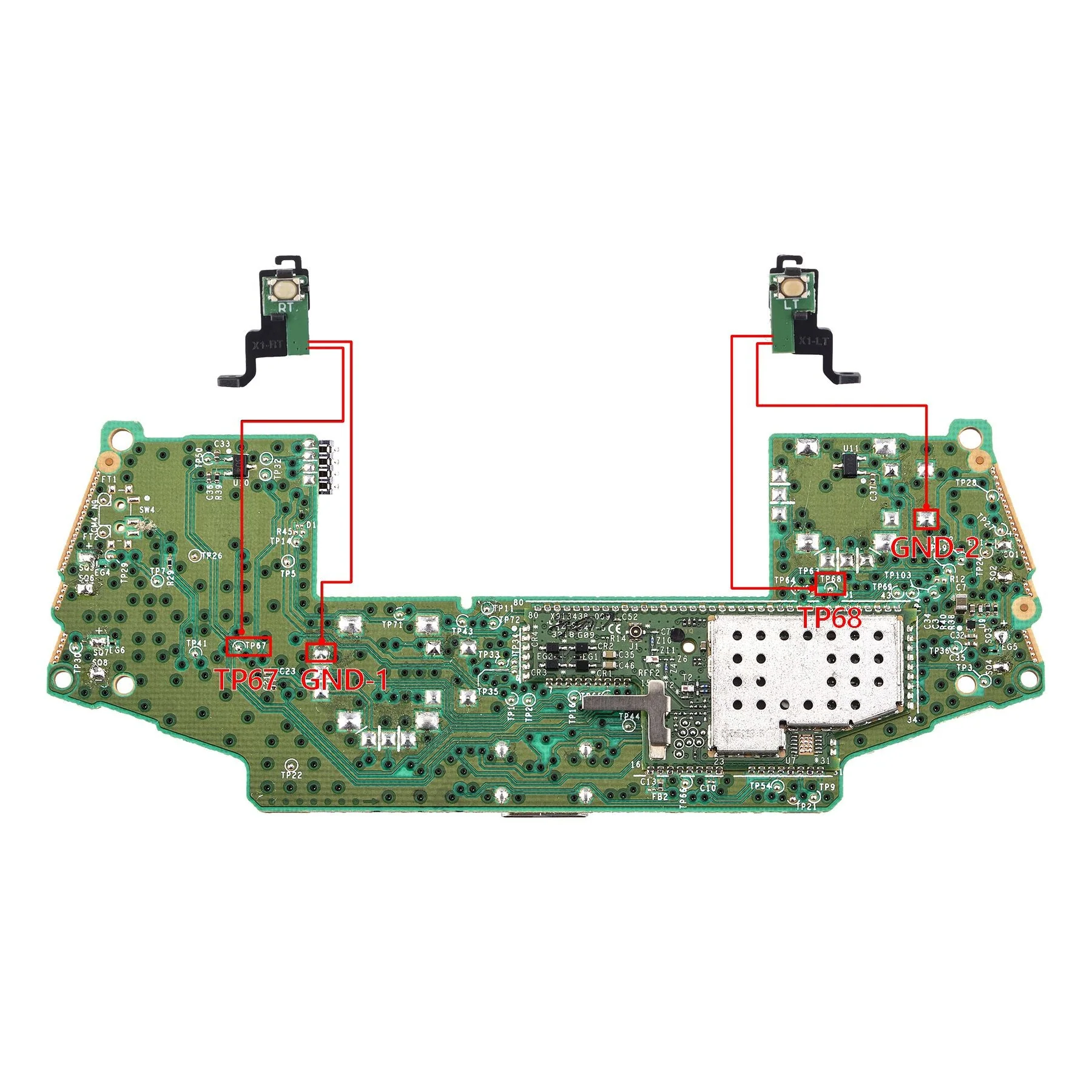 eXtremeRate Clicky Hair Trigger Kit for Xbox One X & S Controller LT RT Shoulder Buttons - Image 5