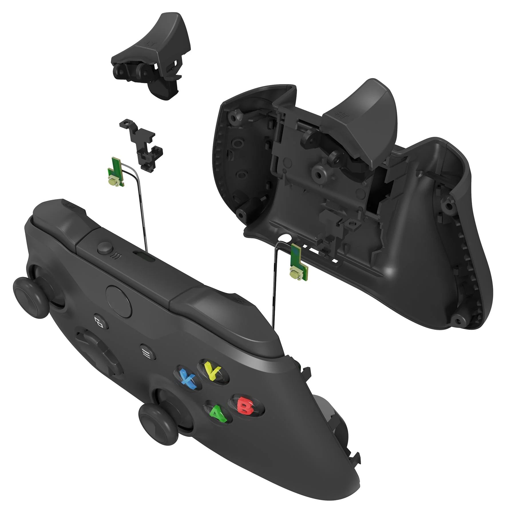 eXtremeRate Clicky Hair Trigger Kit for Xbox One X & S Controller LT RT Shoulder Buttons - Image 6