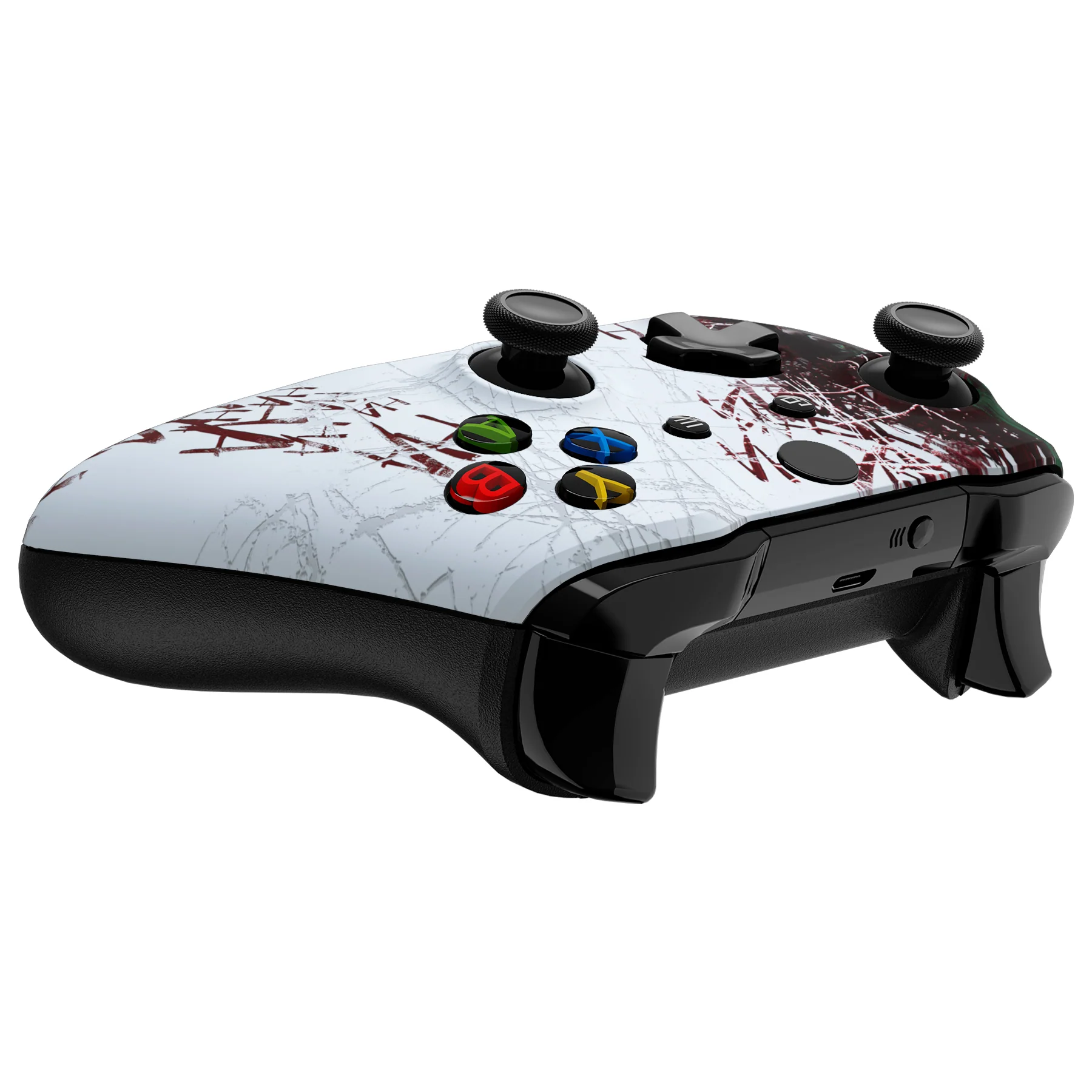 eXtremeRate Replacement Front Housing Shell for Xbox One X & S Controller (Model 1708) - Clown HAHAHA - Image 6