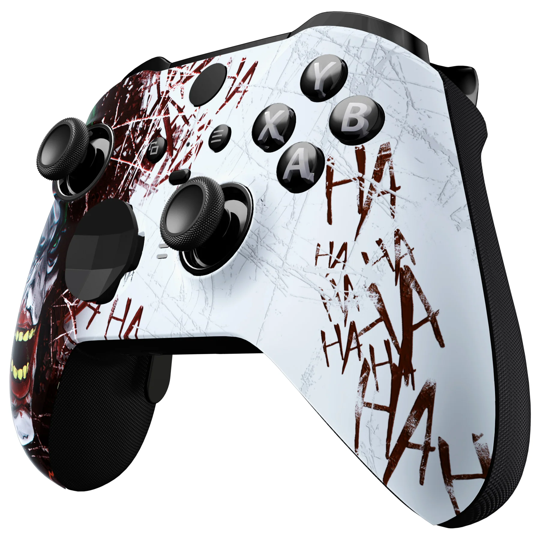 eXtremeRate Replacement Front Housing Shell Case with Accent Rings for Xbox One Elite Series 2 & Elite 2 Core Controller (Model 1797) - Clown HAHAHA - Image 5