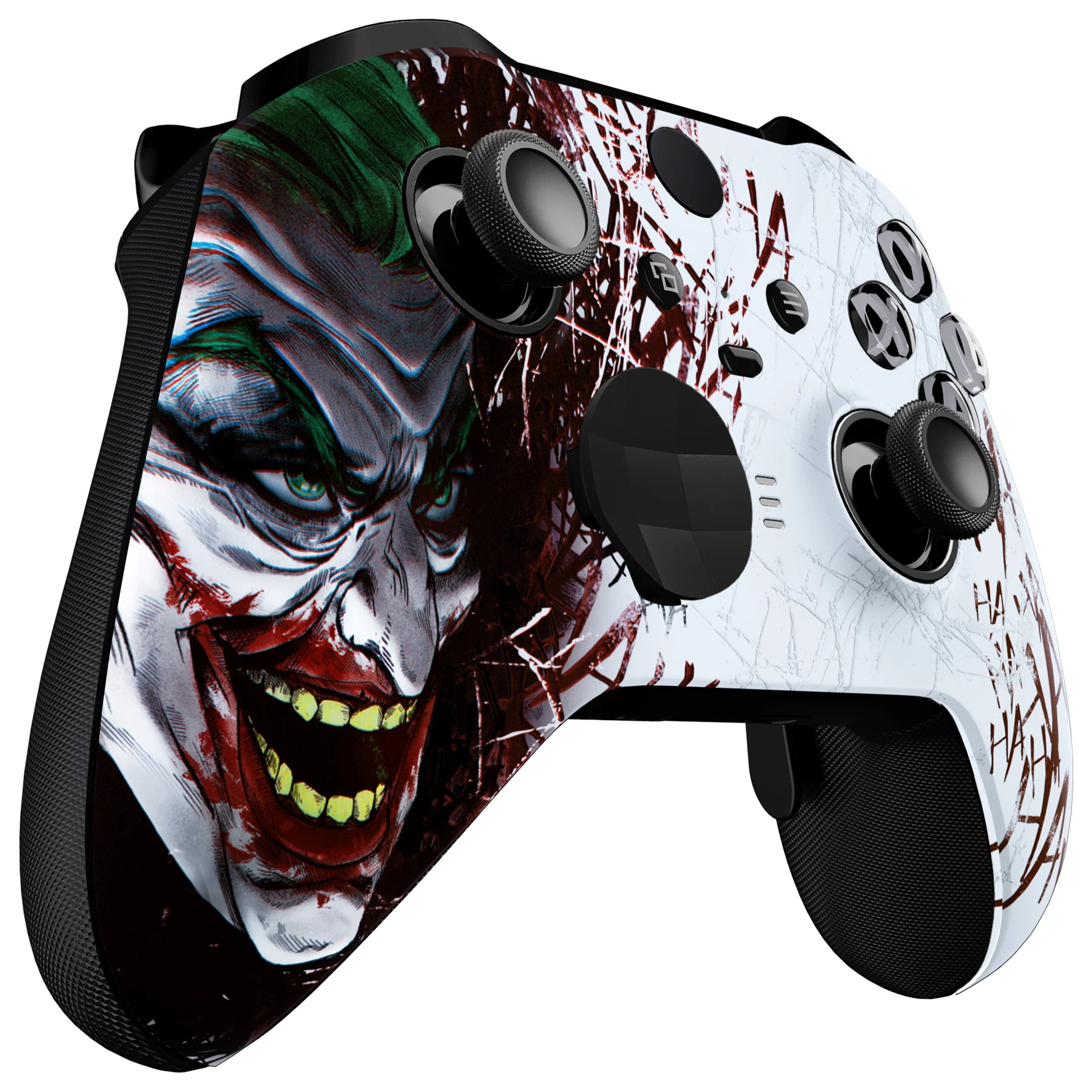eXtremeRate Replacement Front Housing Shell Case with Accent Rings for Xbox One Elite Series 2 & Elite 2 Core Controller (Model 1797) - Clown HAHAHA - Image 6