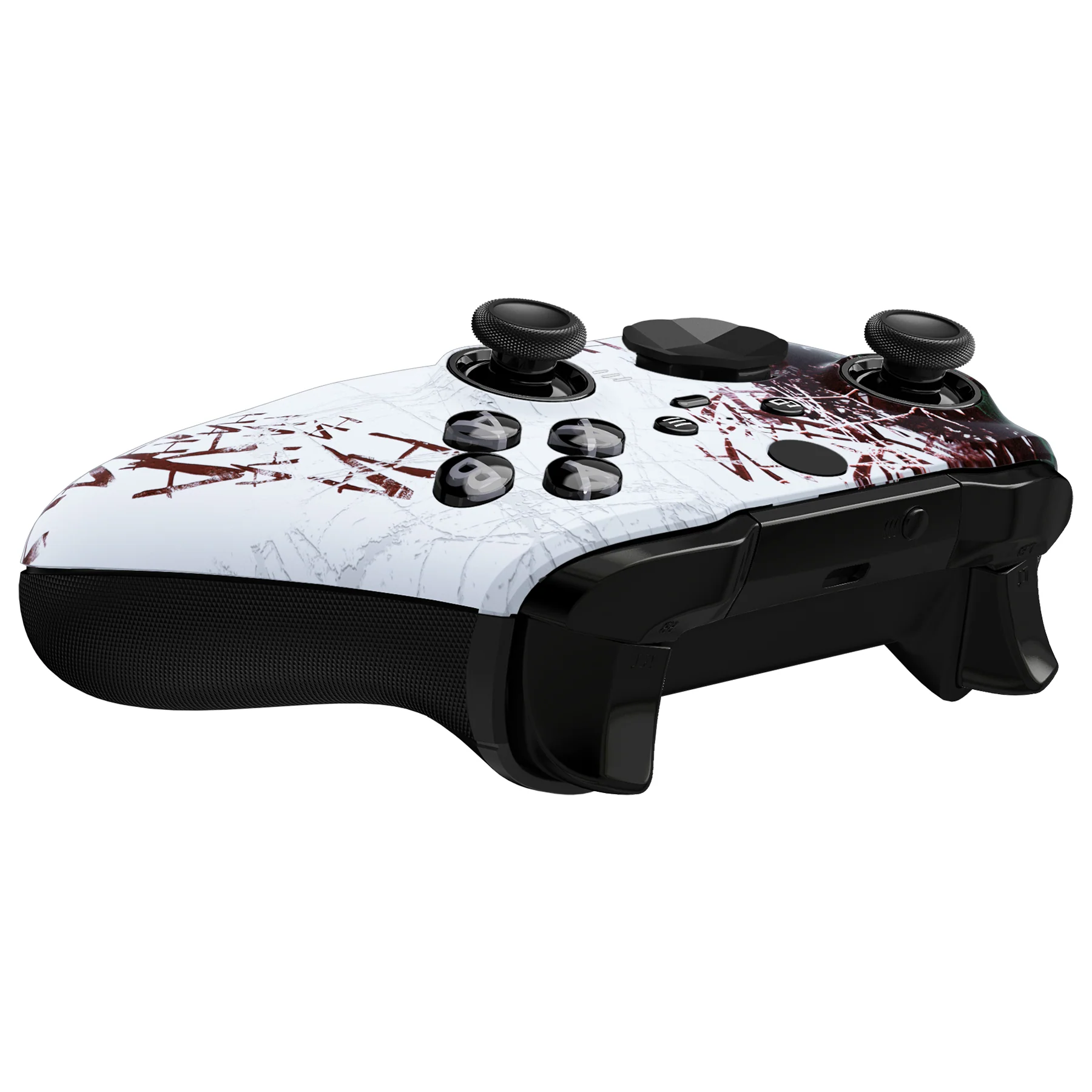 eXtremeRate Replacement Front Housing Shell Case with Accent Rings for Xbox One Elite Series 2 & Elite 2 Core Controller (Model 1797) - Clown HAHAHA - Image 7