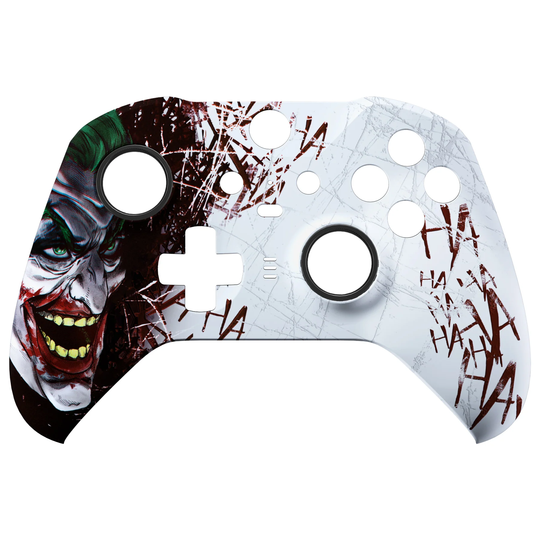 eXtremeRate Replacement Front Housing Shell Case with Accent Rings for Xbox One Elite Series 2 & Elite 2 Core Controller (Model 1797) - Clown HAHAHA - Image 8