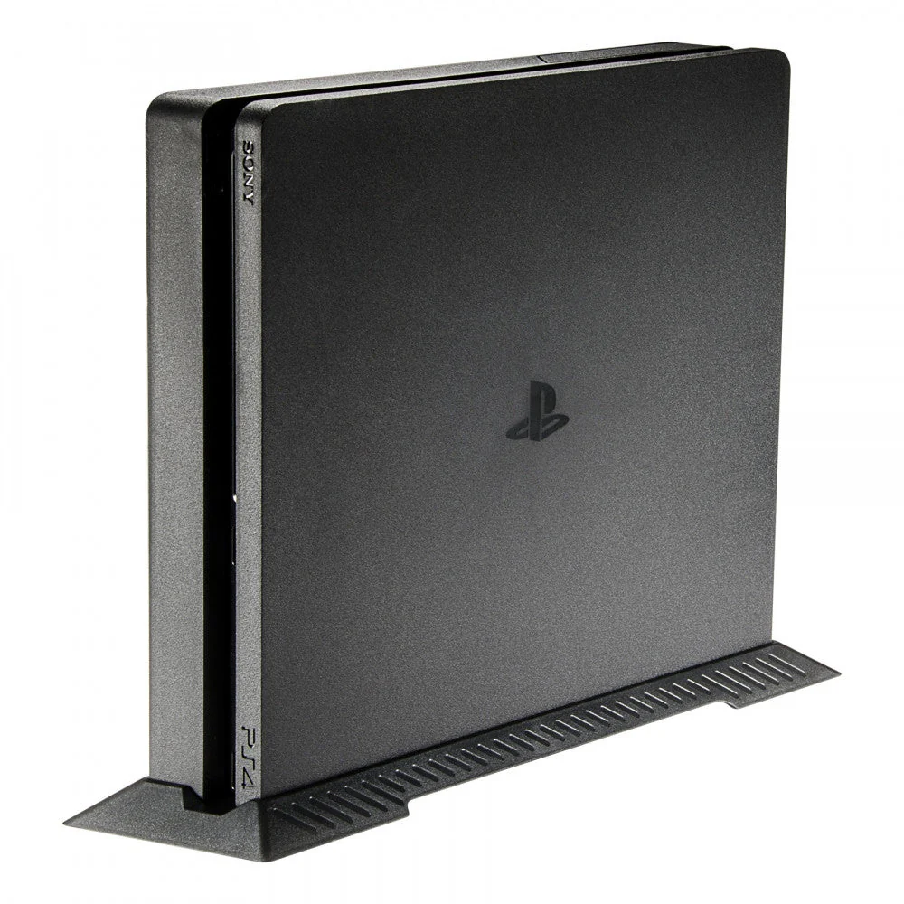 eXtremeRate Steady Base Mount Holder Vertical Stand for PS4 Slim Console - Black - Image 3