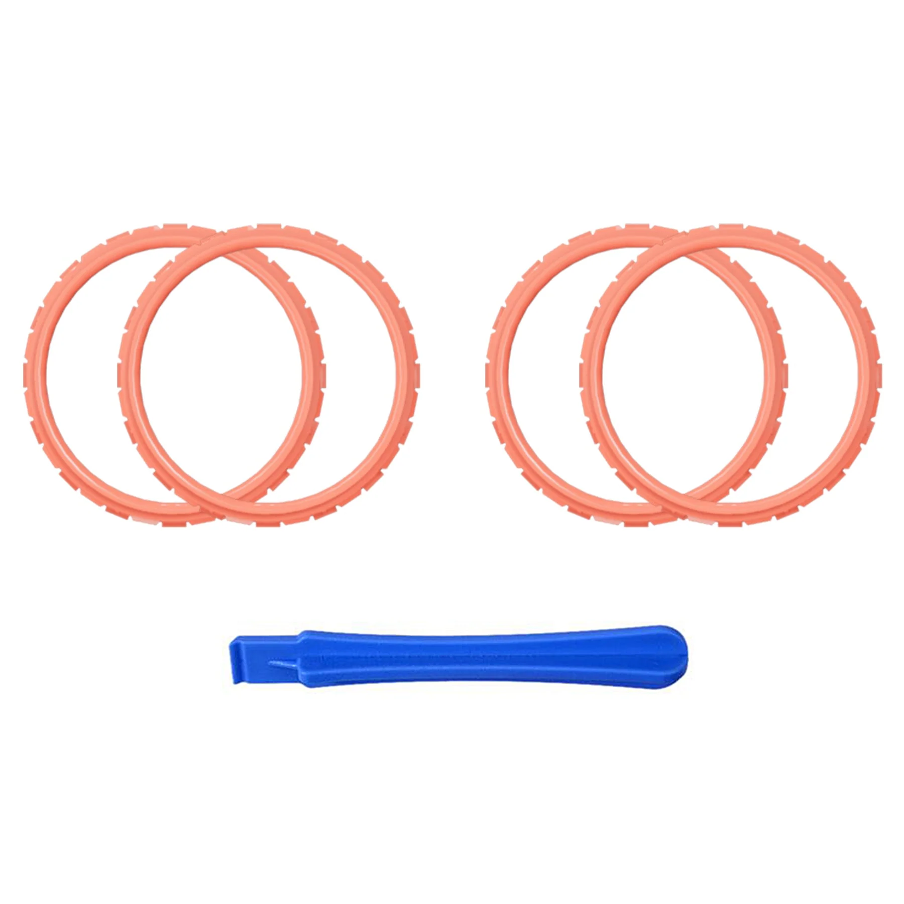 eXtremeRate Custom Replacement Accent Rings for PS5 Controller - Coral - Image 2