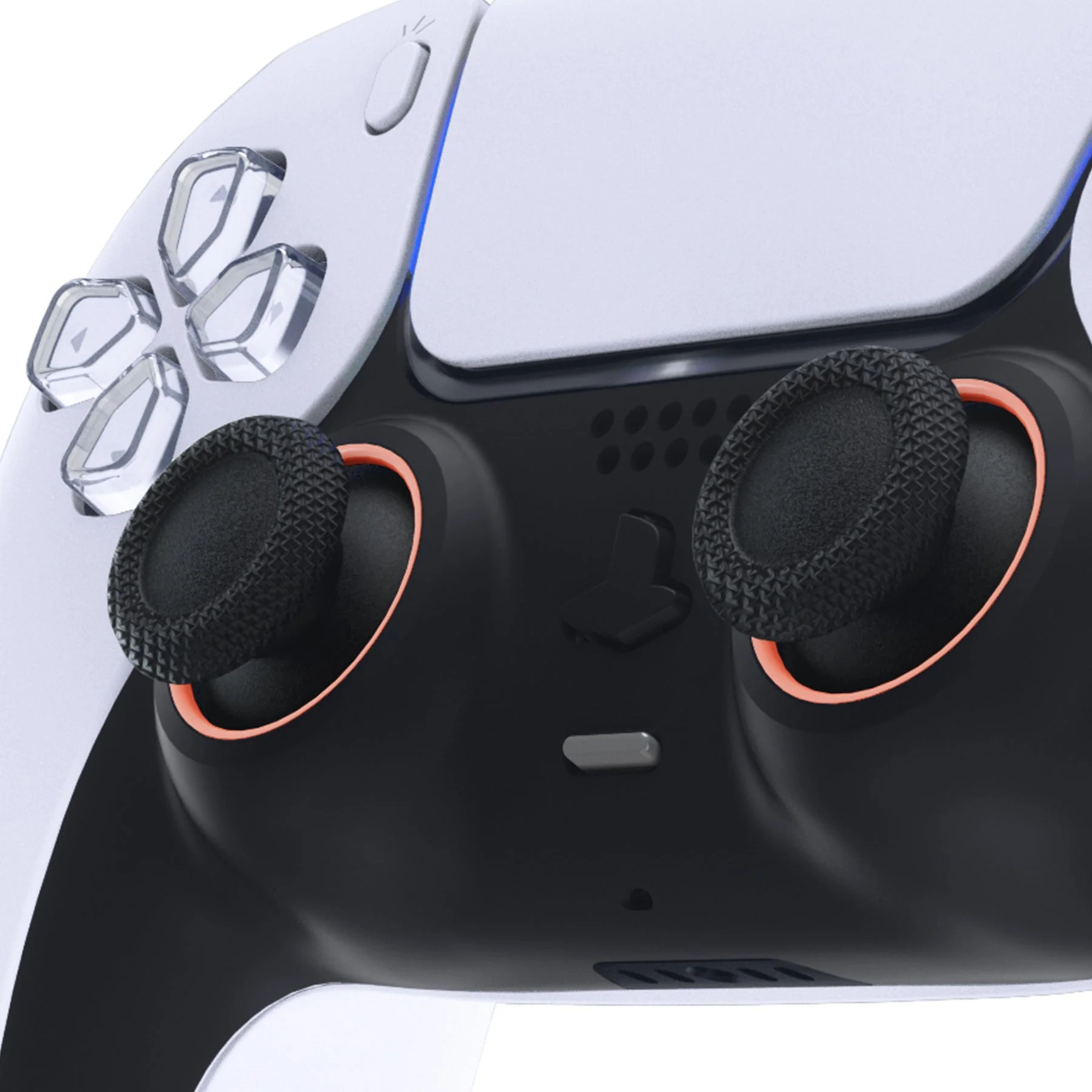 eXtremeRate Custom Replacement Accent Rings for PS5 Controller - Coral - Image 5