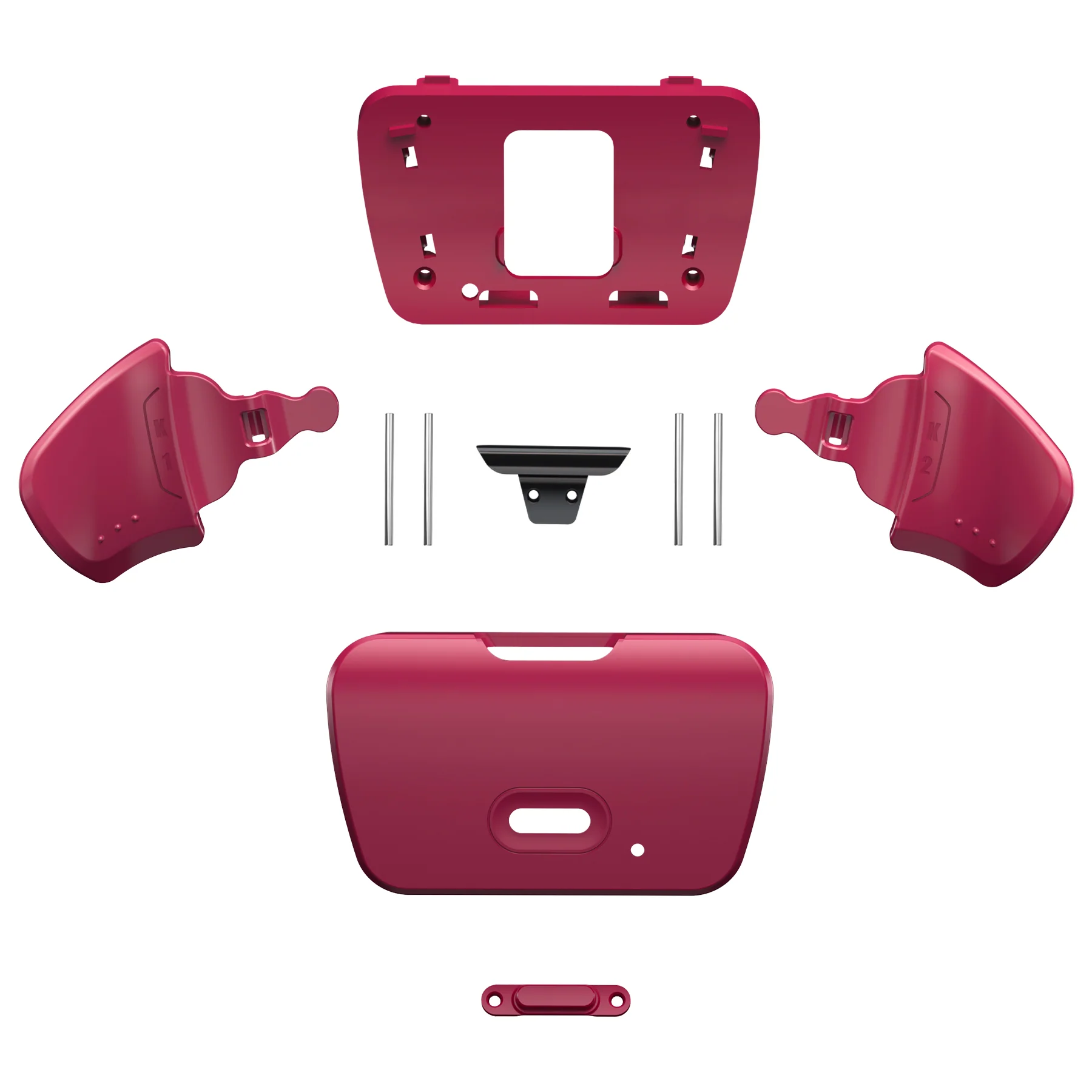 eXtremeRate Replacement Redesigned K1 K2 Back Buttons for eXtremerate RISE Remap Kit, Compatible with PS5 Controller - Cosmic Red - Image 2