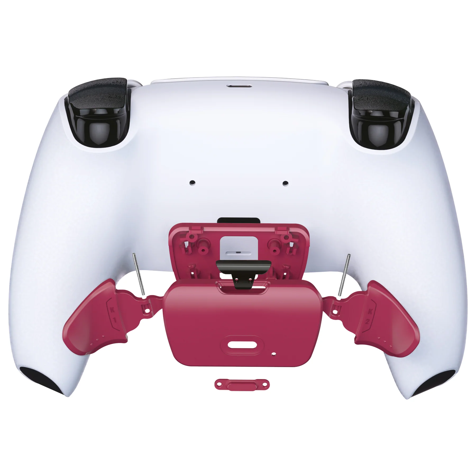 eXtremeRate Replacement Redesigned K1 K2 Back Buttons for eXtremerate RISE Remap Kit, Compatible with PS5 Controller - Cosmic Red - Image 4