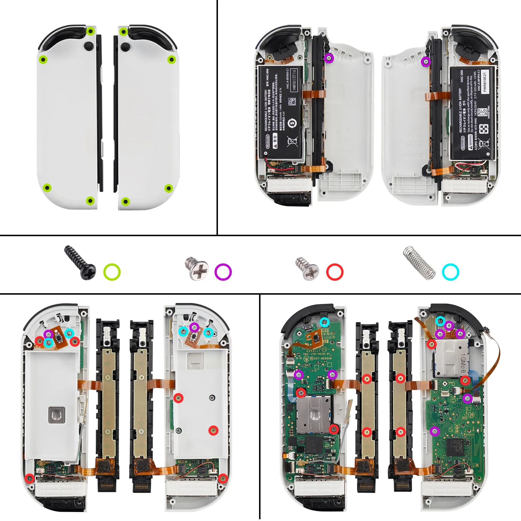 eXtremeRate Repair Tools Tri-wing Screwdriver & Cross Screwdriver & Tweezer & Shell Open Tool & Screws Kit for Nintendo Switch OLED Console & for Joycon - Image 4