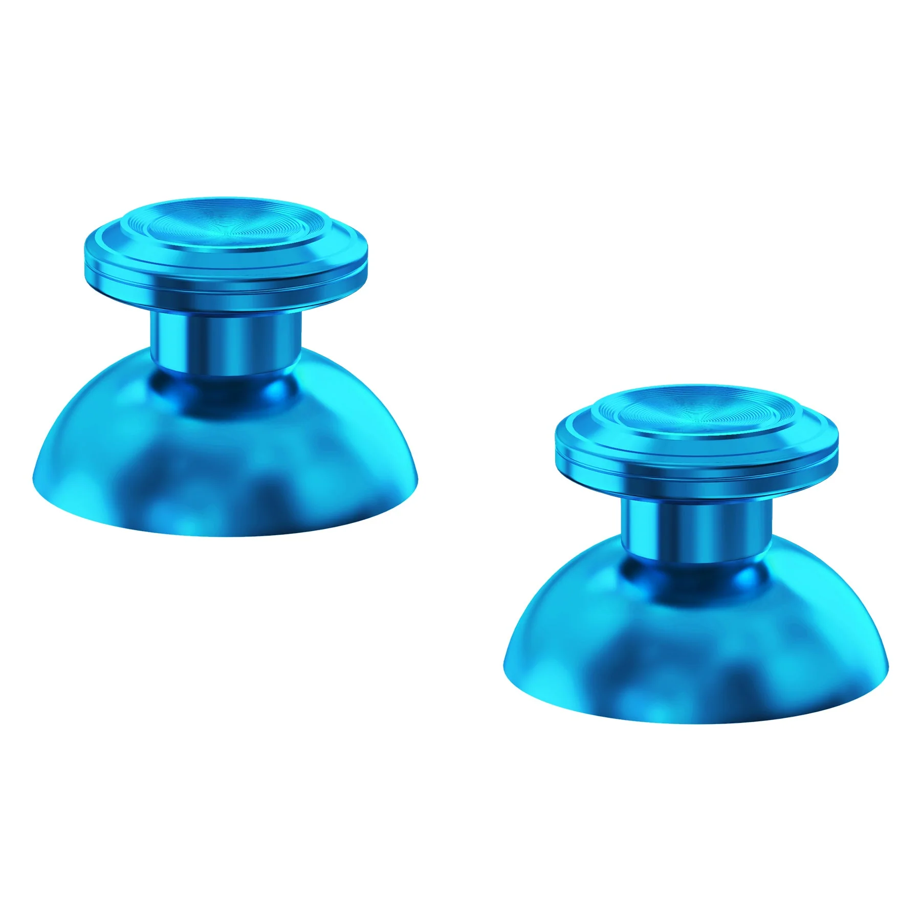 eXtremeRate Replacement Aluminum Metal Thumbsticks Compatible with PS5 & PS4 Controller - Blue - Image 5