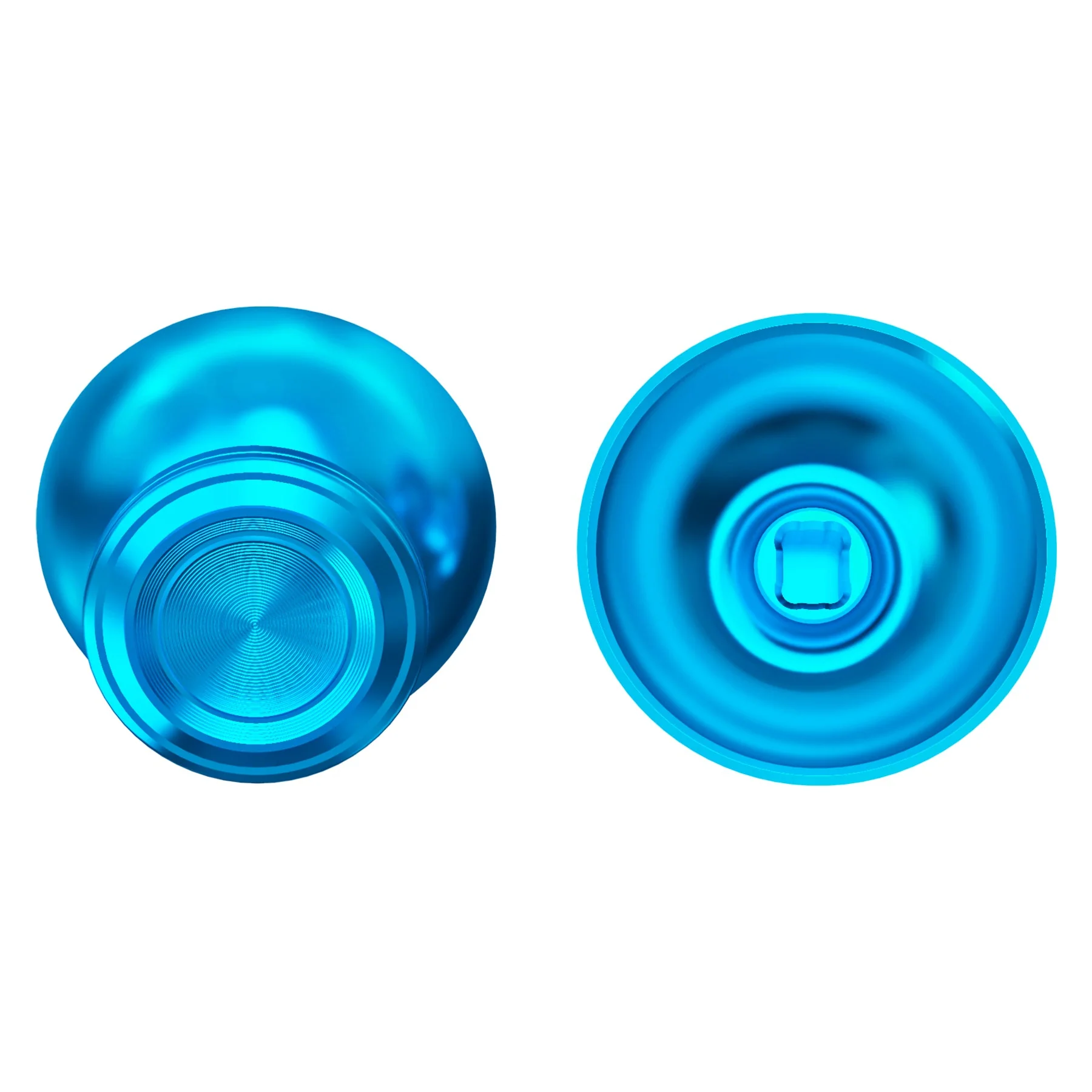 eXtremeRate Replacement Aluminum Metal Thumbsticks Compatible with PS5 & PS4 Controller - Blue - Image 6
