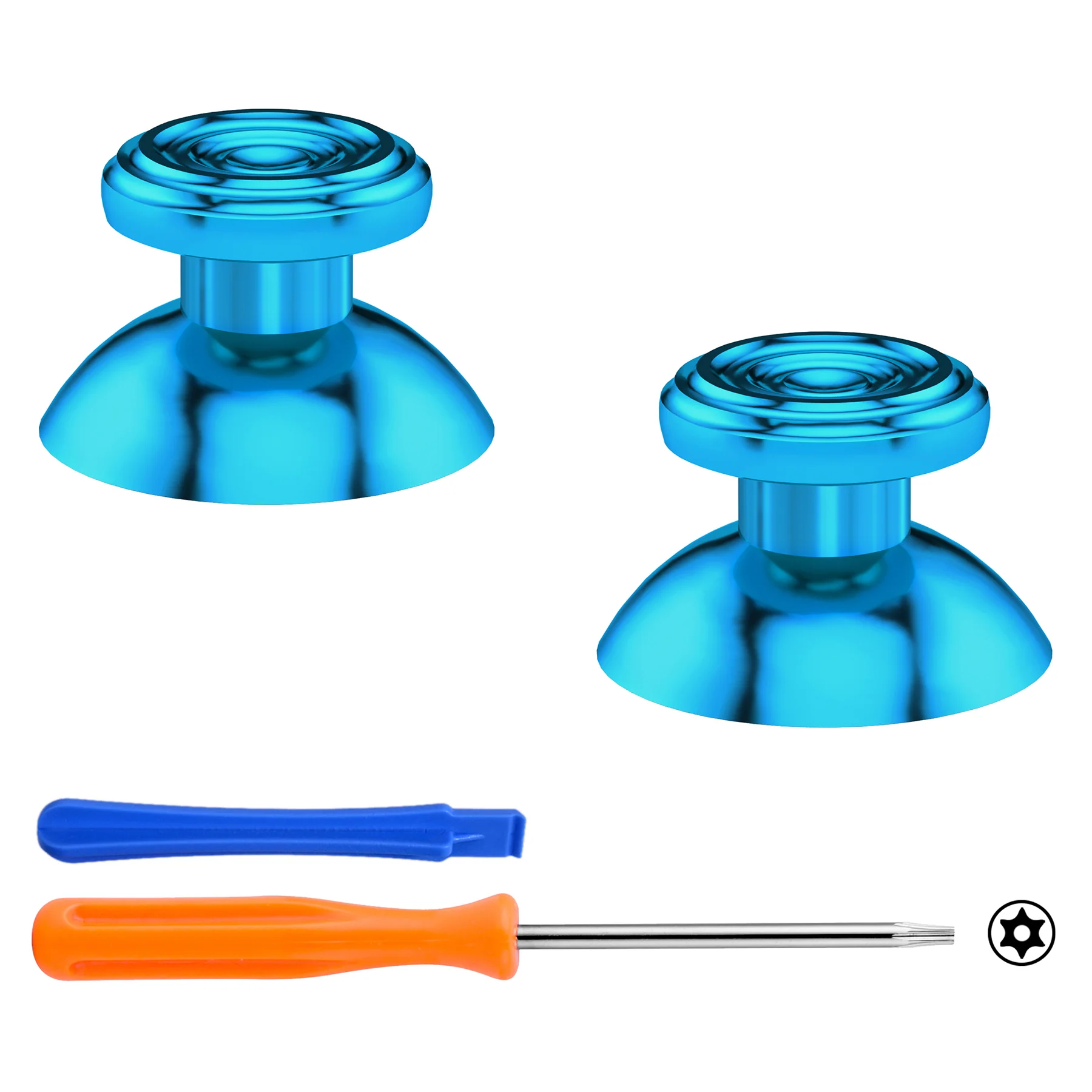 eXtremeRate Custom Metal Thumbsticks for Xbox Series X/S Controller & Xbox One X/S Controller & Xbox One Standard Elite Controller - Blue - Image 2