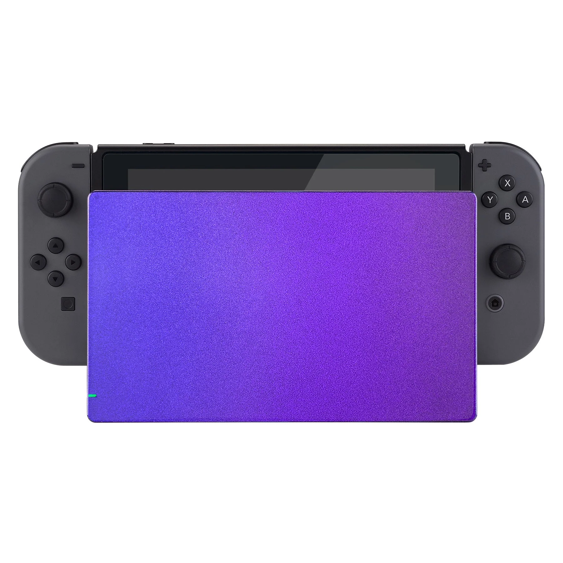 eXtremeRate Custom Replacement Faceplate for Nintendo Switch Charging Dock - Chameleon Purple Blue - Image 4