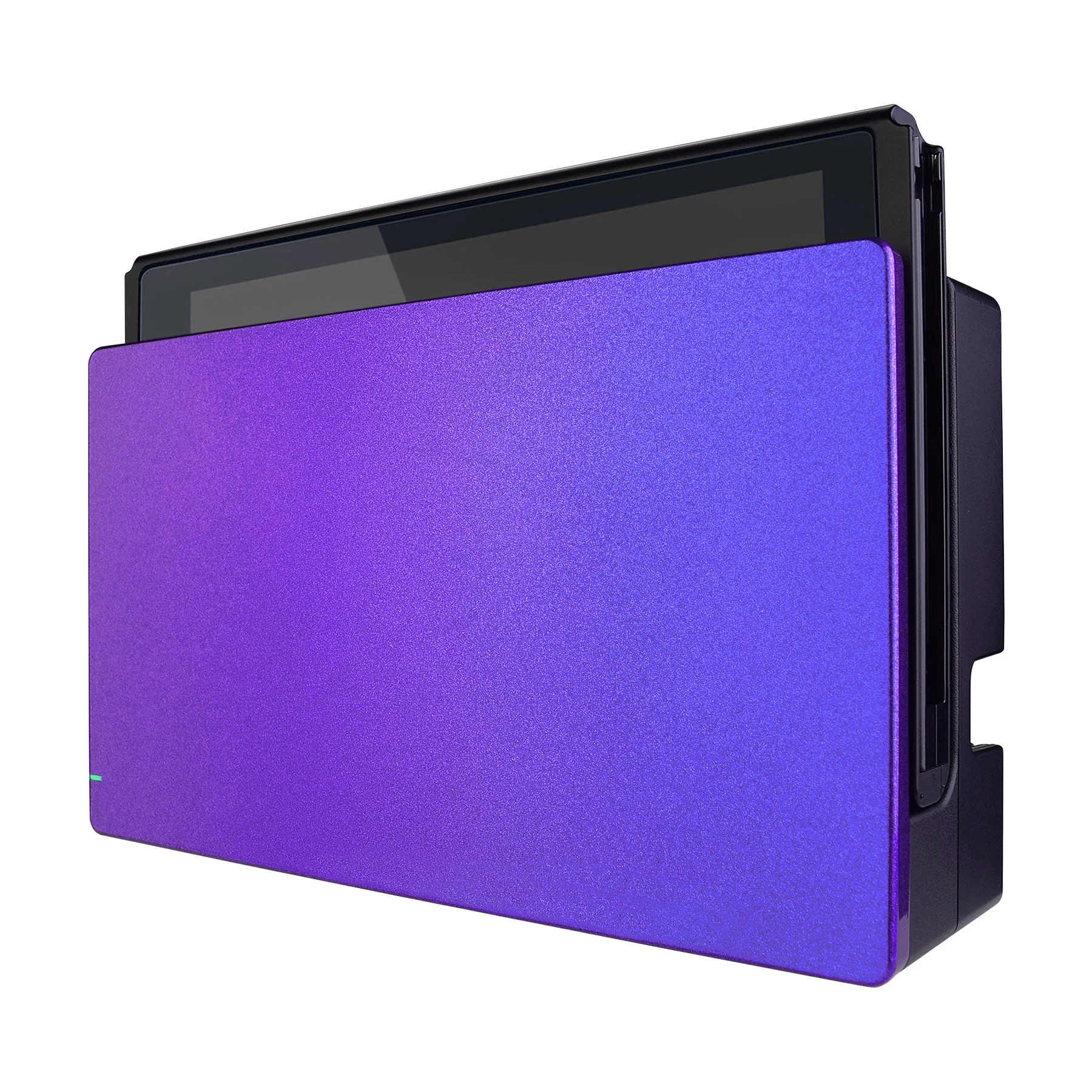 eXtremeRate Custom Replacement Faceplate for Nintendo Switch Charging Dock - Chameleon Purple Blue - Image 5