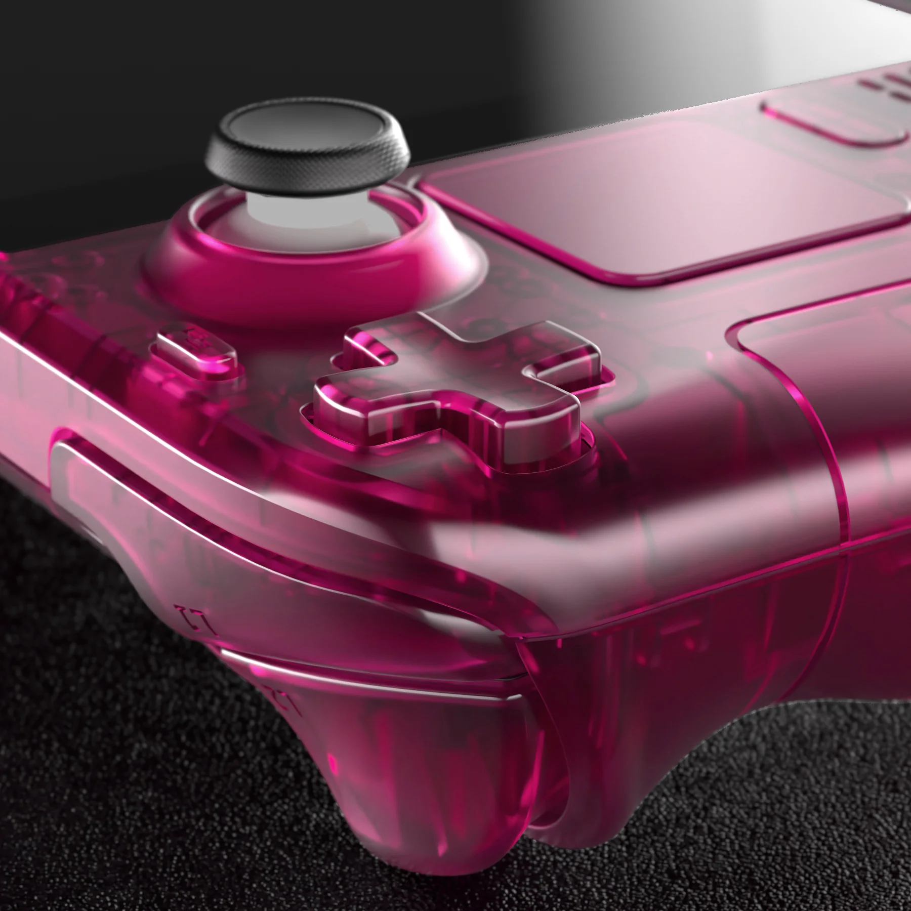 eXtremeRate Custom Full Set Shell with Buttons for Steam Deck LCD - Clear Candy Pink - Image 7