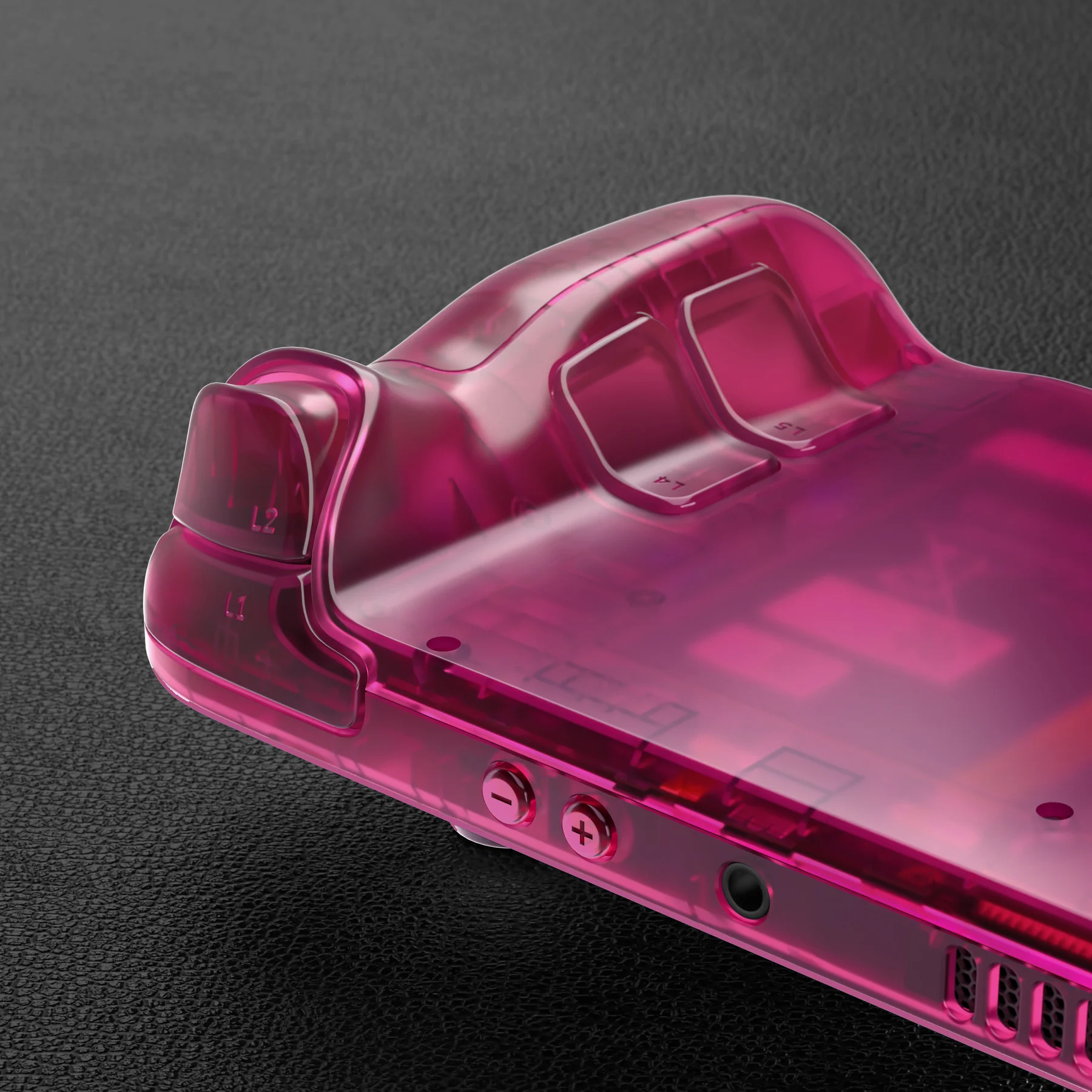 eXtremeRate Custom Full Set Shell with Buttons for Steam Deck LCD - Clear Candy Pink - Image 9