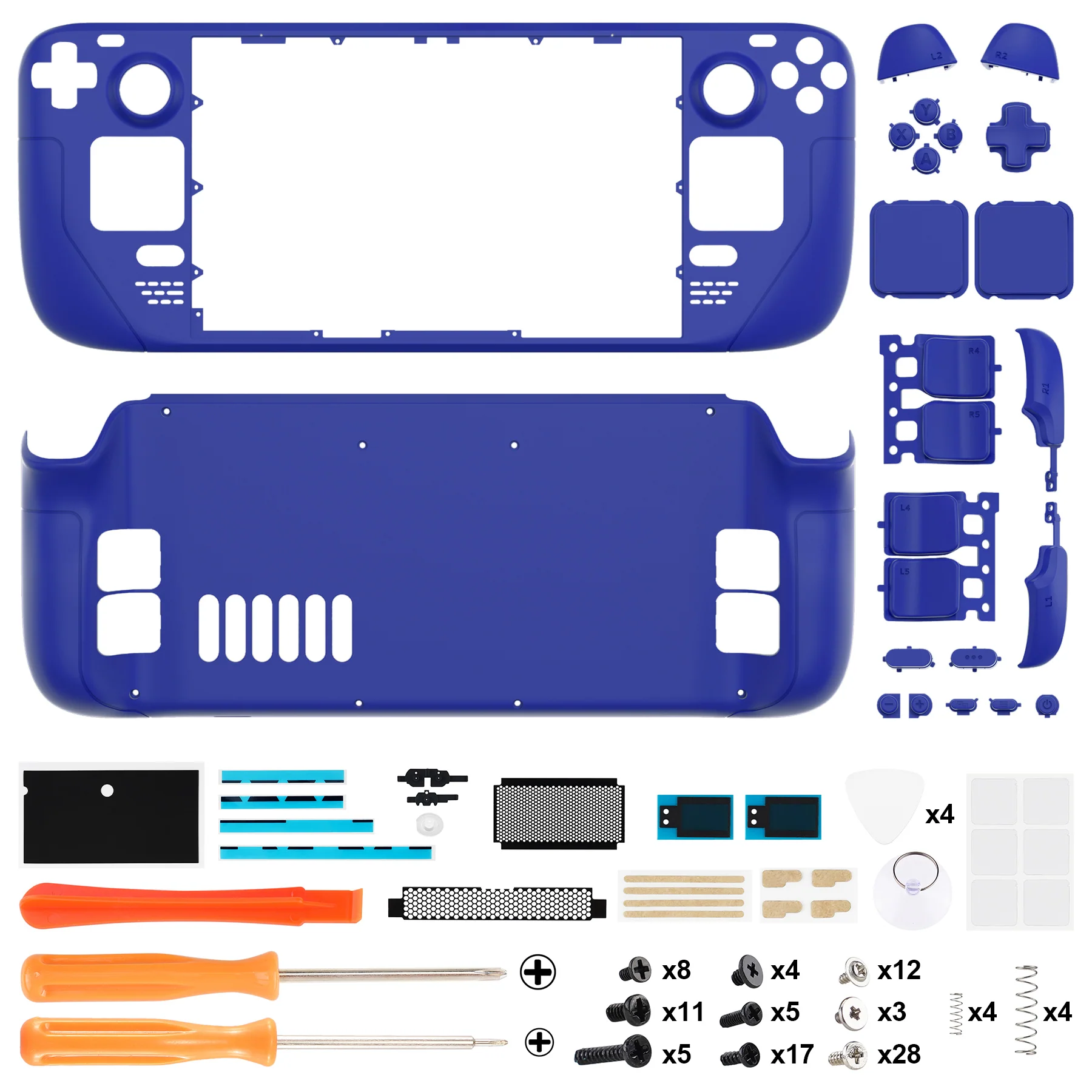 eXtremeRate Custom Full Set Shell with Buttons for Steam Deck LCD - Dream Blue - Image 4