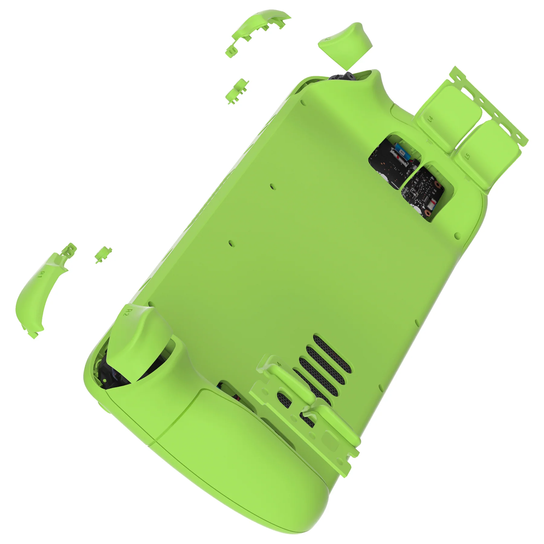 eXtremeRate Custom Full Set Shell with Buttons for Steam Deck LCD - Green - Image 6