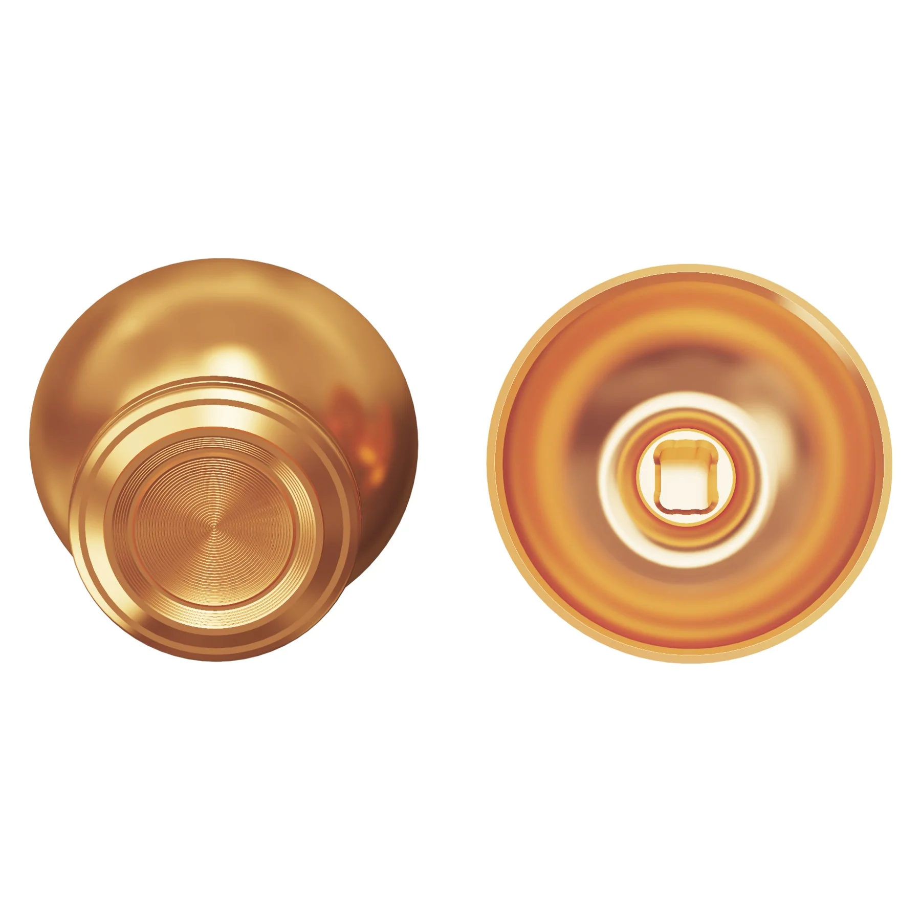 eXtremeRate Replacement Aluminum Metal Thumbsticks Compatible with PS5 & PS4 Controller - Gold - Image 6