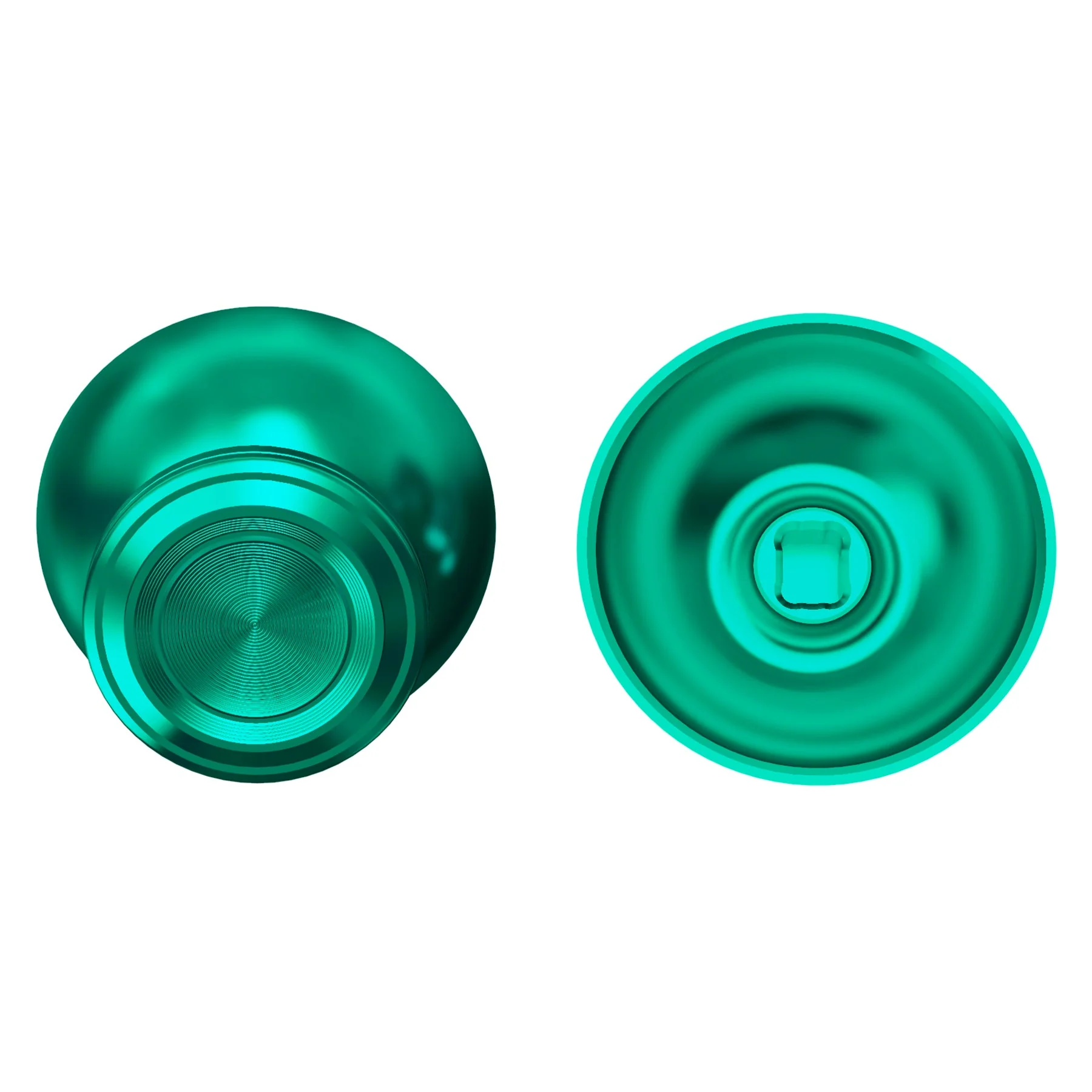 eXtremeRate Replacement Aluminum Metal Thumbsticks Compatible with PS5 & PS4 Controller - Green - Image 6