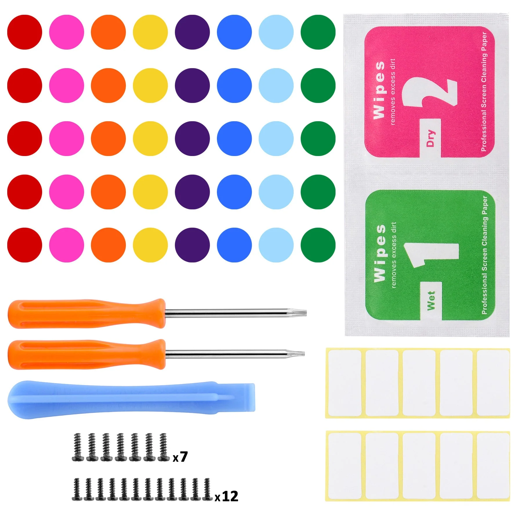 eXtremeRate Custom Home Guide Button LED Mod Stickers for Xbox Series X/S & Xbox One Elite V1/V2 & Xbox One X/S & Xbox One Standard Controller - 40pcs in 8 Colors - Image 2
