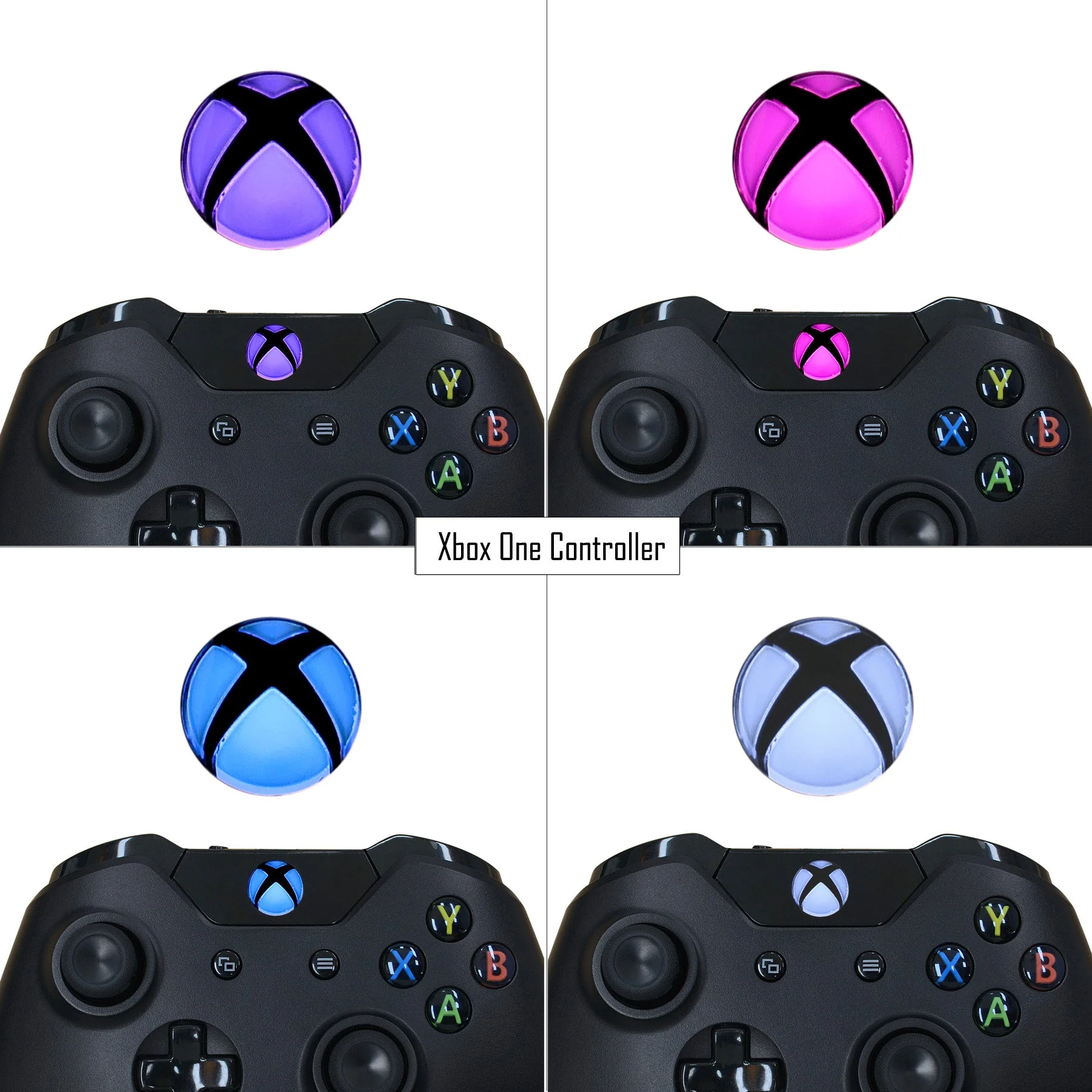 eXtremeRate Custom Home Guide Button LED Mod Stickers for Xbox Series X/S & Xbox One Elite V1/V2 & Xbox One X/S & Xbox One Standard Controller - 40pcs in 8 Colors - Image 4