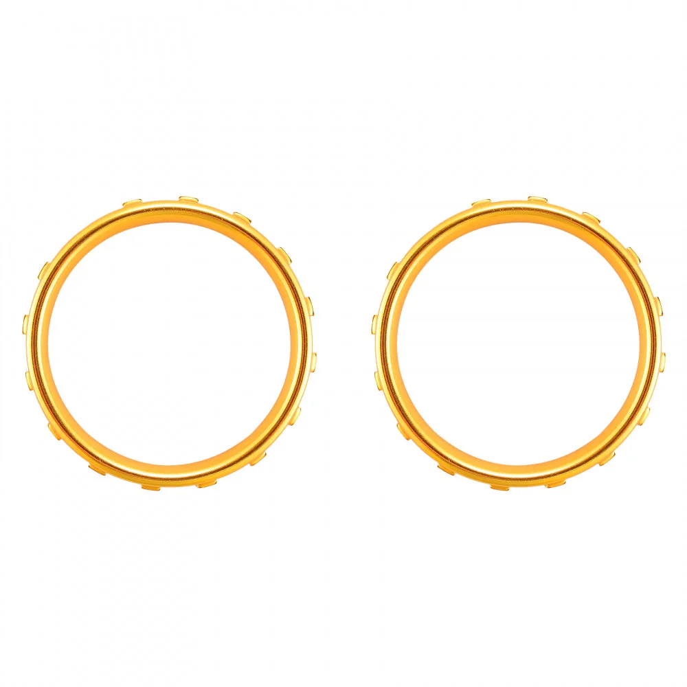 eXtremeRate 2 Pack of Accent Rings with Profile Switch Buttons for Xbox One Elite Controller (Model 1698) - Matte Chrome Gold - Image 4