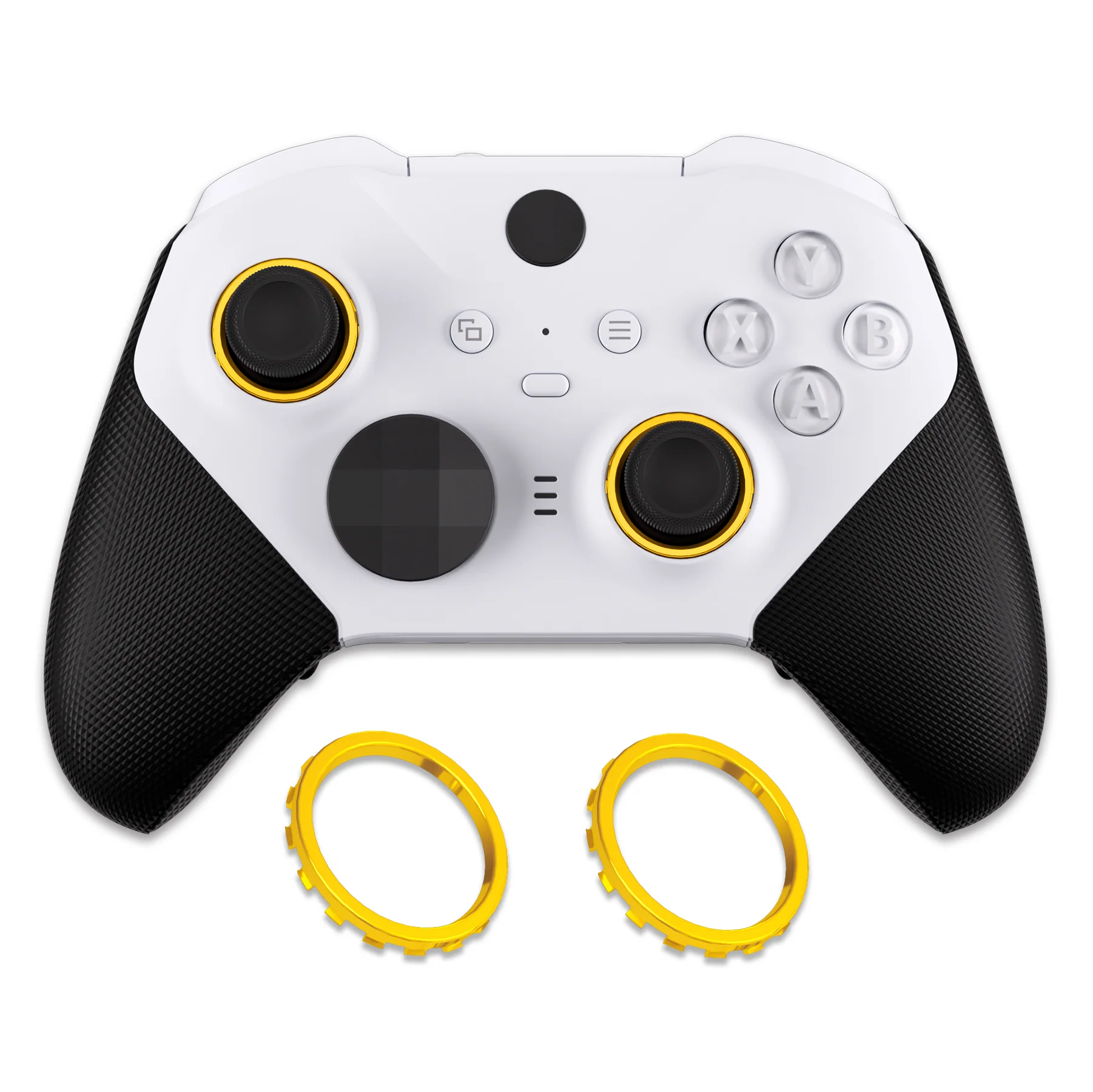 eXtremeRate Custom Accent Rings for Xbox Elite Series 2 Core & for Elite Series 2 & for Xbox One Elite Controller, Compatible with eXtremeRate ASR Version Shell for Xbox Series X/S Controller - Chrome Gold - Image 4