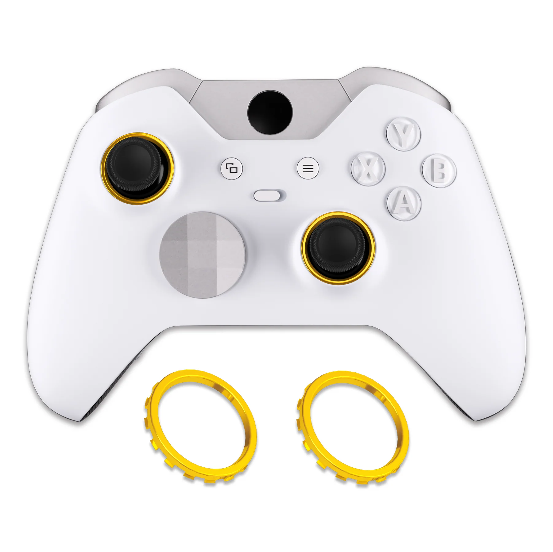 eXtremeRate Custom Accent Rings for Xbox Elite Series 2 Core & for Elite Series 2 & for Xbox One Elite Controller, Compatible with eXtremeRate ASR Version Shell for Xbox Series X/S Controller - Chrome Gold - Image 6