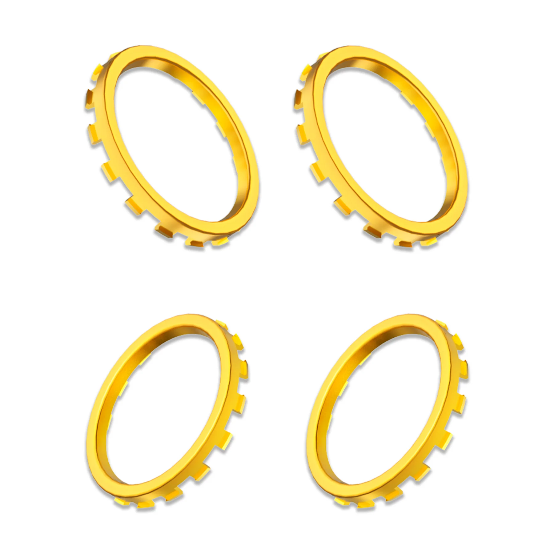 eXtremeRate Custom Accent Rings for Xbox Elite Series 2 Core & for Elite Series 2 & for Xbox One Elite Controller, Compatible with eXtremeRate ASR Version Shell for Xbox Series X/S Controller - Chrome Gold - Image 8