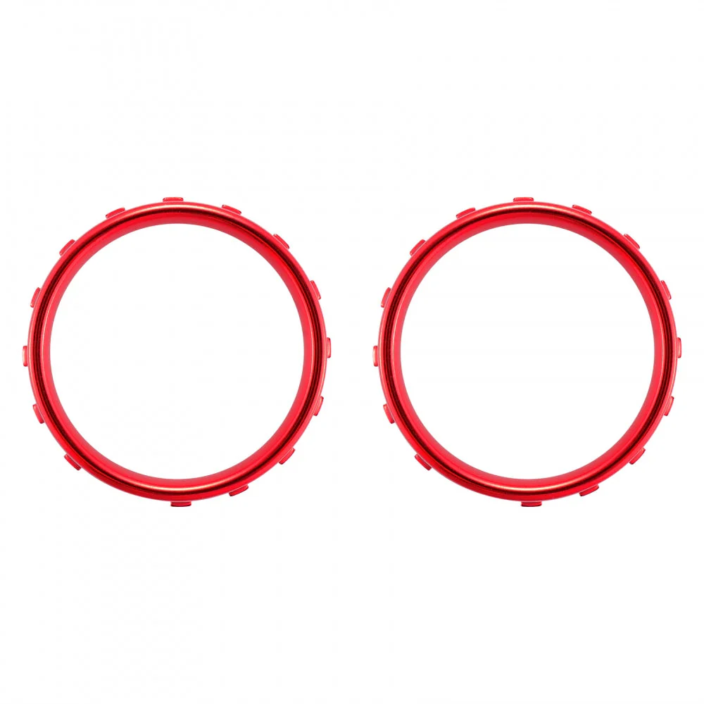 eXtremeRate 2 Pack of Accent Rings with Profile Switch Buttons for Xbox One Elite Controller (Model 1698) - Matte Chrome Red - Image 3