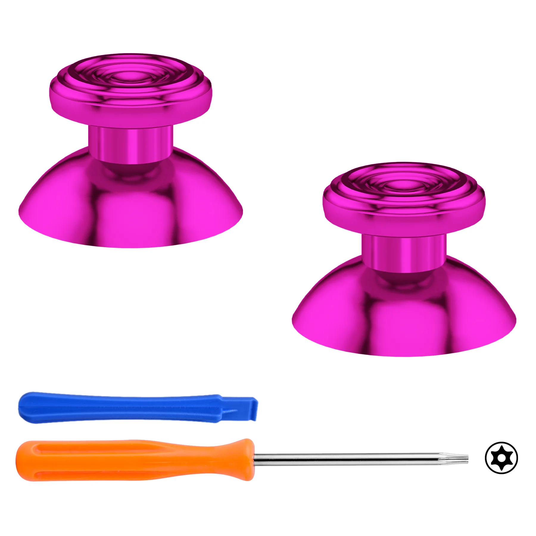 eXtremeRate Custom Metal Thumbsticks for Xbox Series X/S Controller & Xbox One X/S Controller & Xbox One Standard Elite Controller - Purple - Image 2