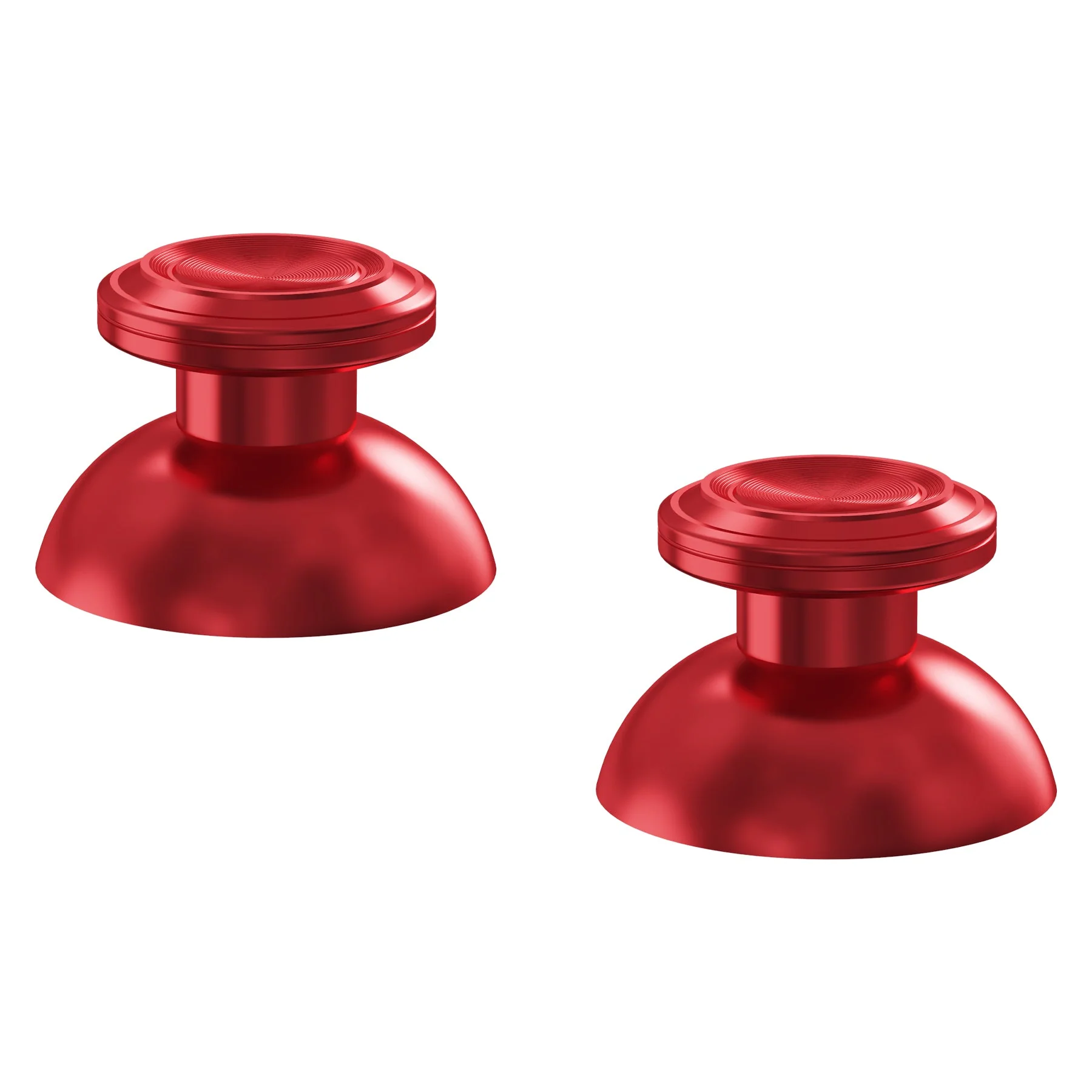 eXtremeRate Replacement Aluminum Metal Thumbsticks Compatible with PS5 & PS4 Controller - Red - Image 5