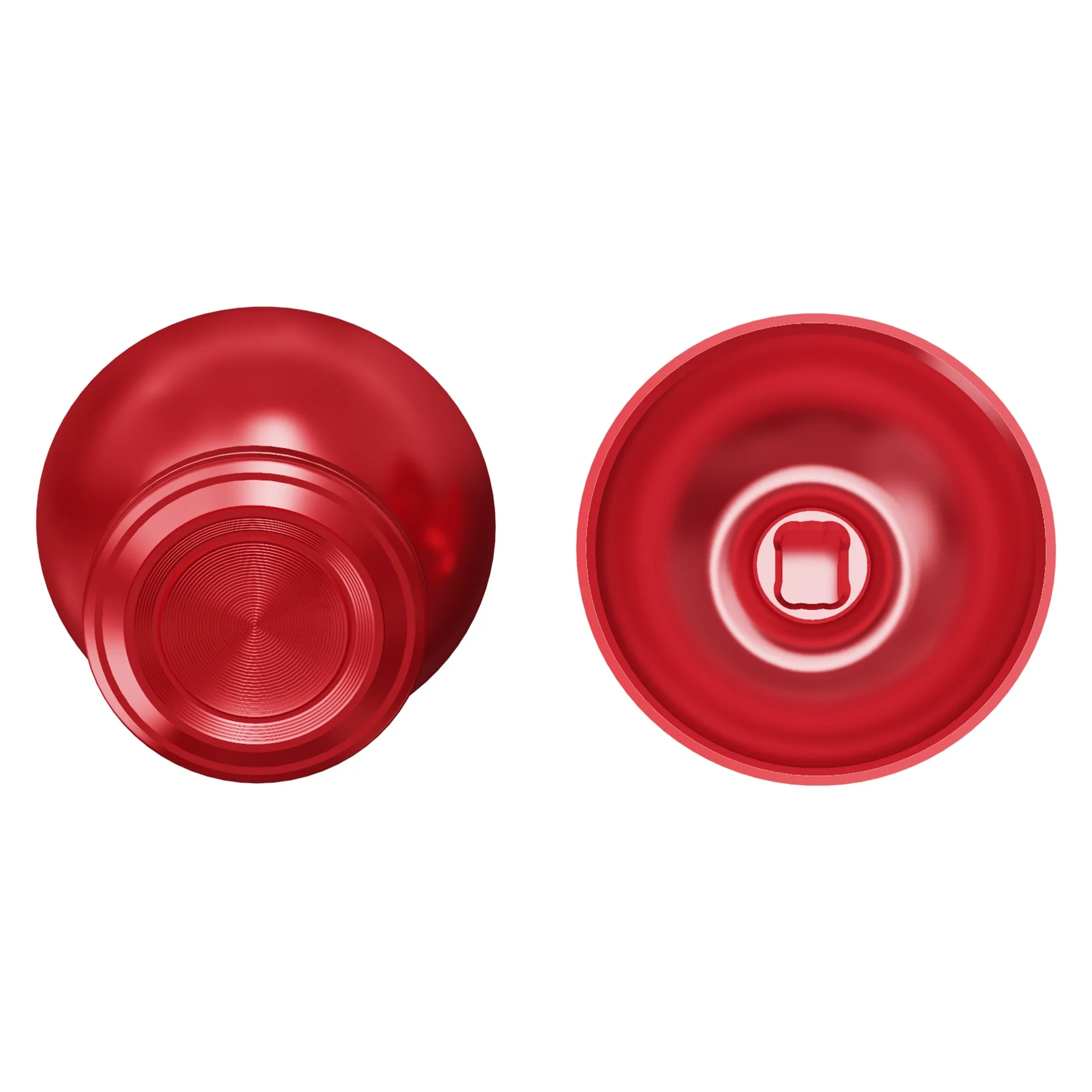 eXtremeRate Replacement Aluminum Metal Thumbsticks Compatible with PS5 & PS4 Controller - Red - Image 6