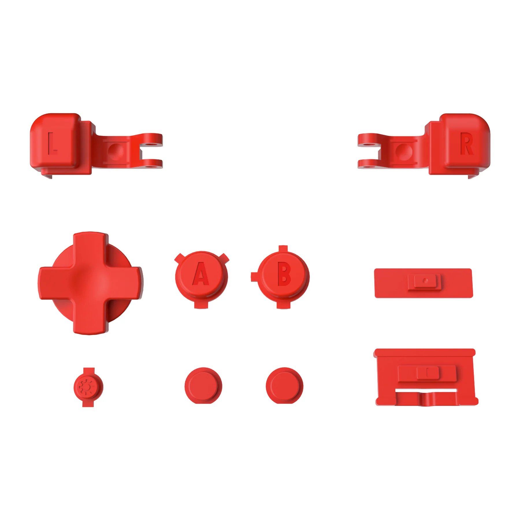 eXtremeRate Custom Replacement Full Set Buttons for Gameboy Advance SP GBA SP Console - Classic Red - Image 8