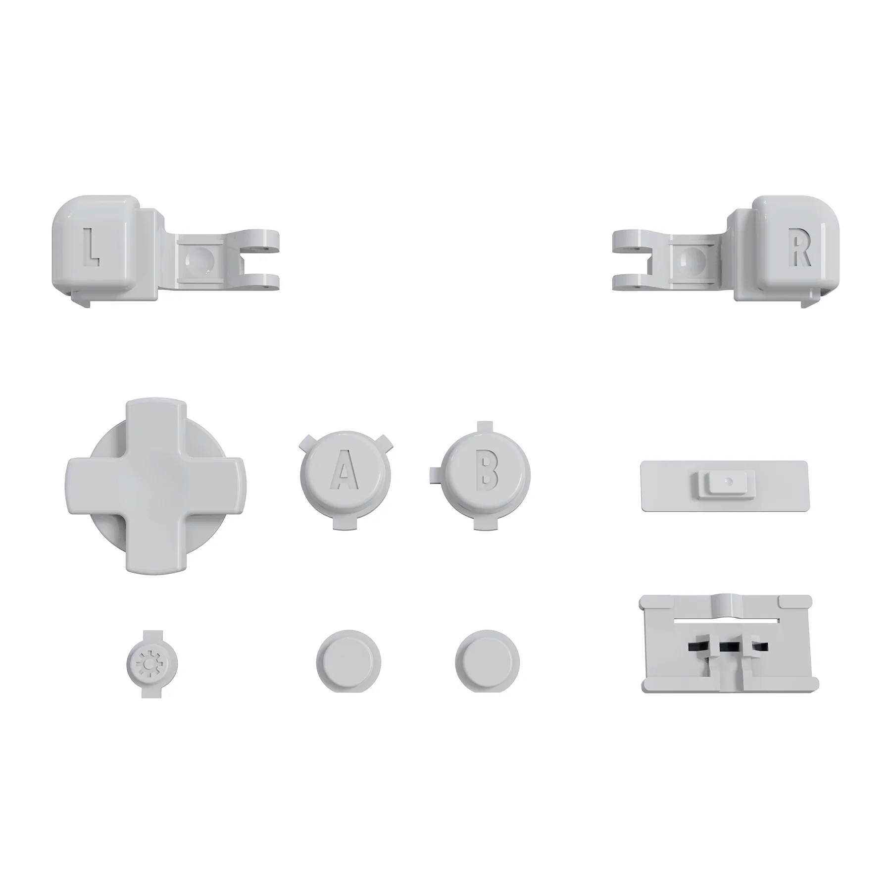 eXtremeRate Custom Replacement Full Set Buttons for Gameboy Advance SP GBA SP Console - Light Gray - Image 8