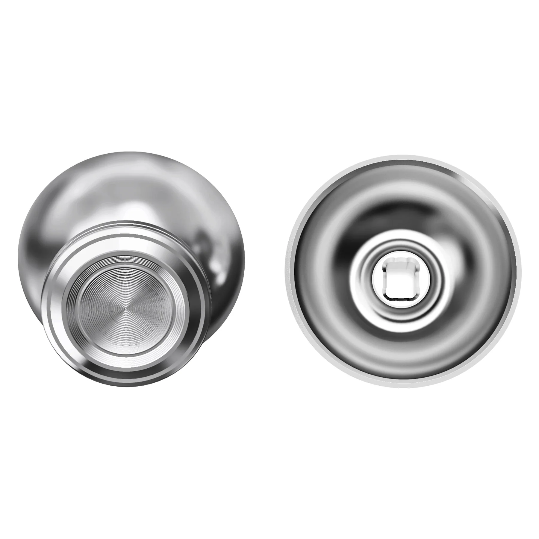 eXtremeRate Replacement Aluminum Metal Thumbsticks Compatible with PS5 & PS4 Controller - Silver - Image 6