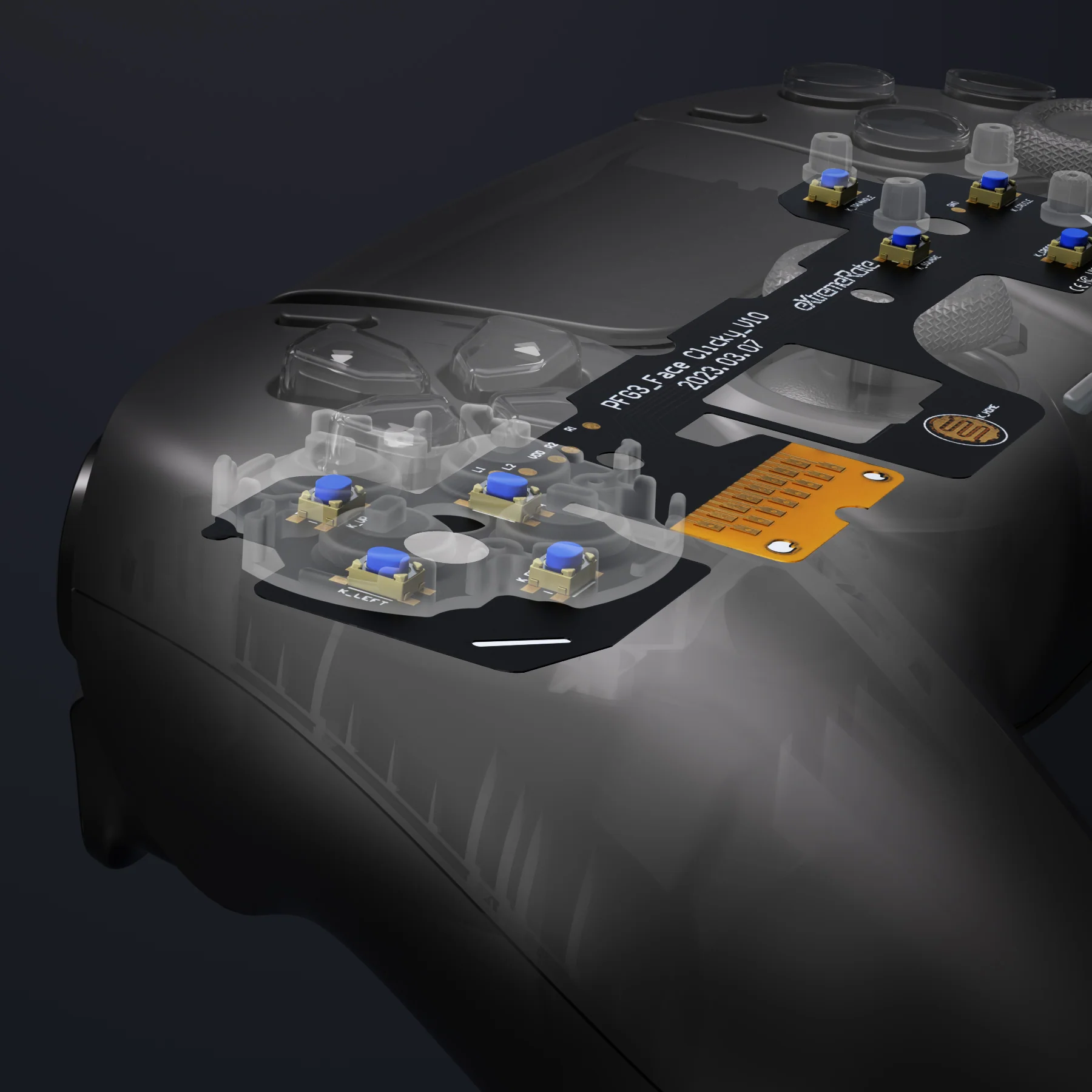 eXtremeRate Custom Tactile Dpad & Action Buttons Face Clicky Kit for PS5 Controller BDM-030 - Image 10