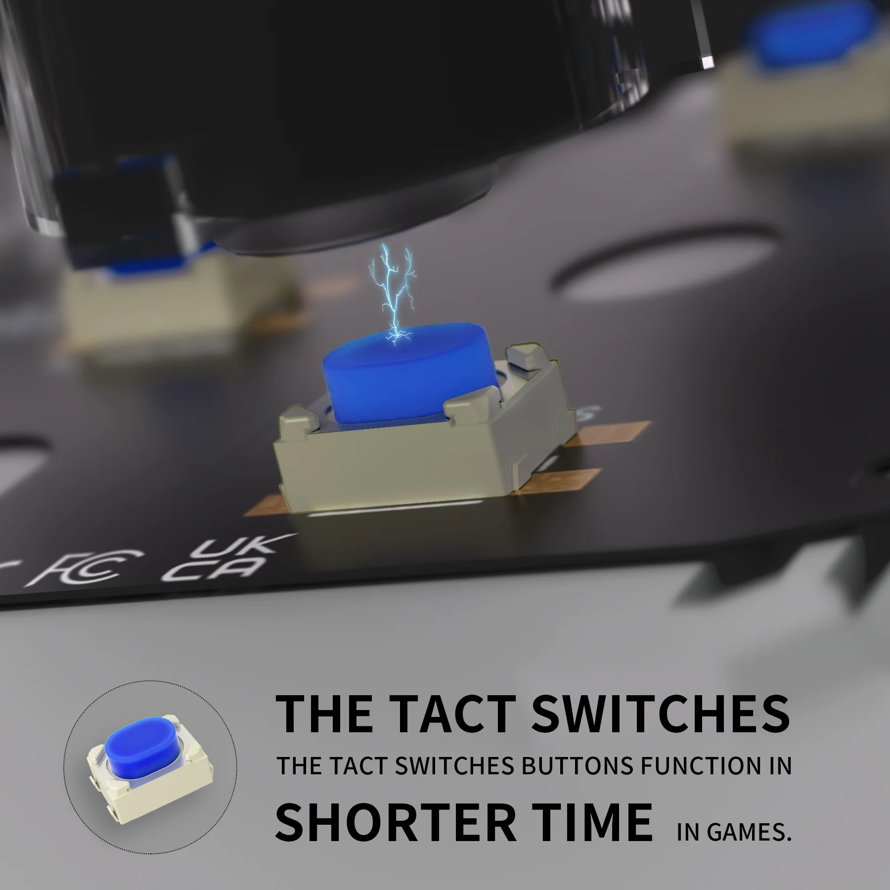eXtremeRate Custom Tactile Dpad & Action Buttons Face Clicky Kit for PS5 Controller BDM-030 - Image 7