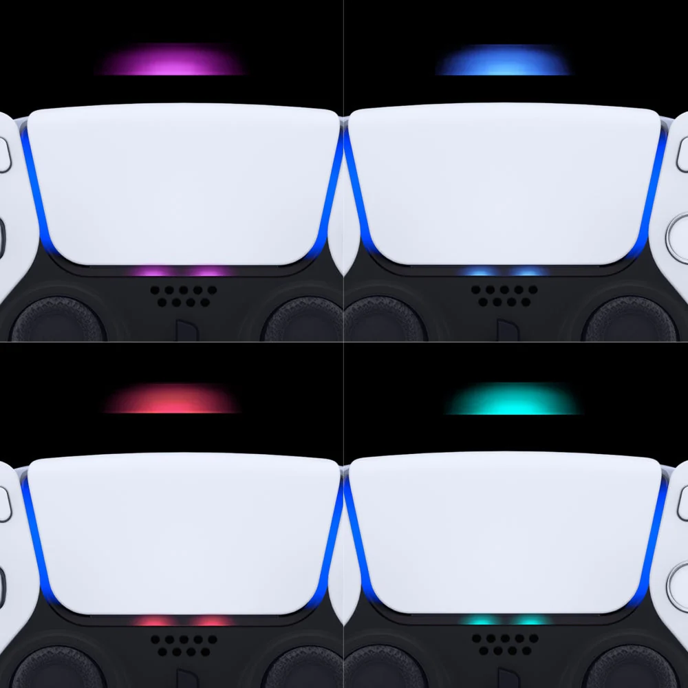 eXtremeRate Custom Touchpad LED Lightbar Stickers Skin Decals for PS5 Controller - 40pcs in 8 Colors - Image 4