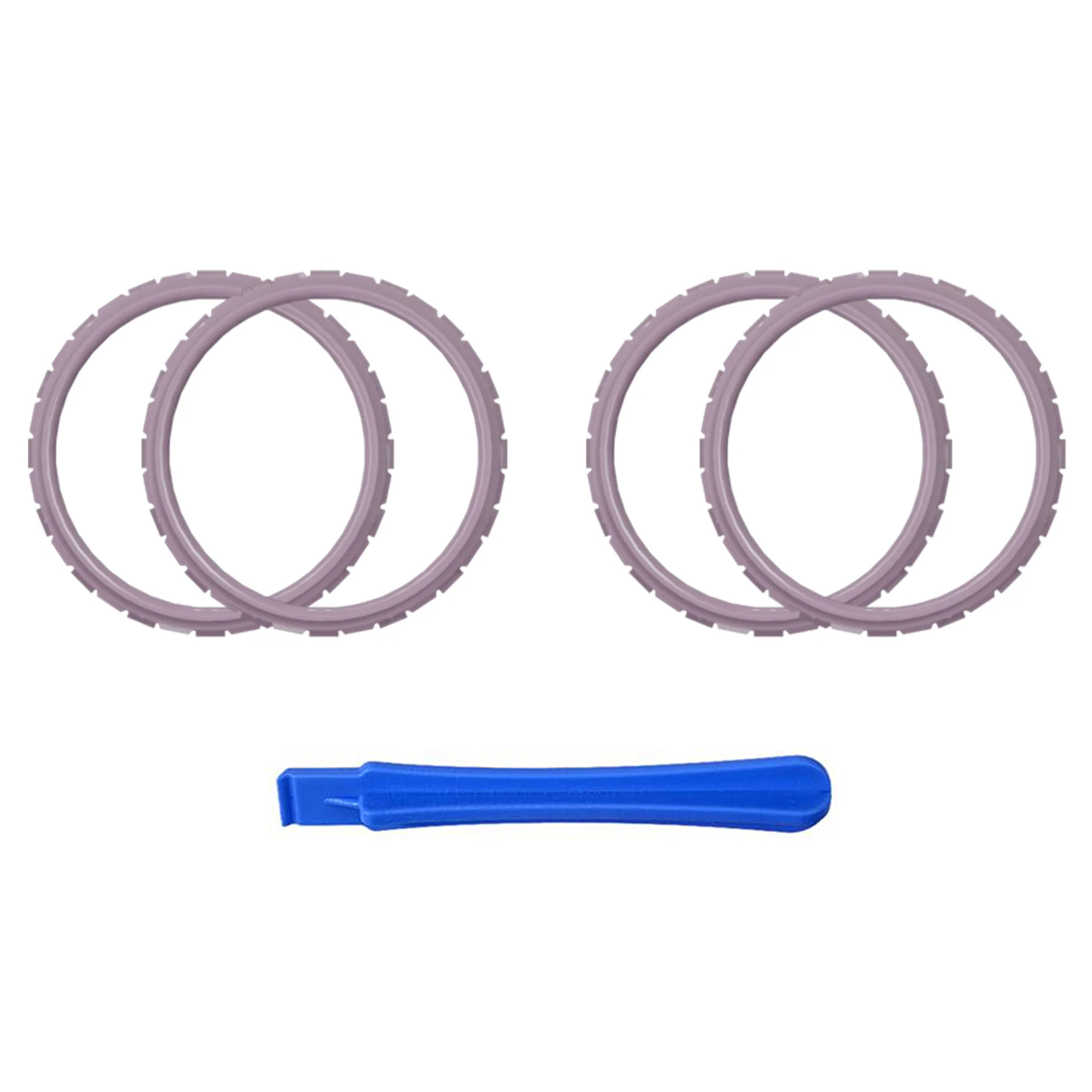 eXtremeRate Custom Replacement Accent Rings for PS5 Controller - Dark Grayish Violet - Image 2
