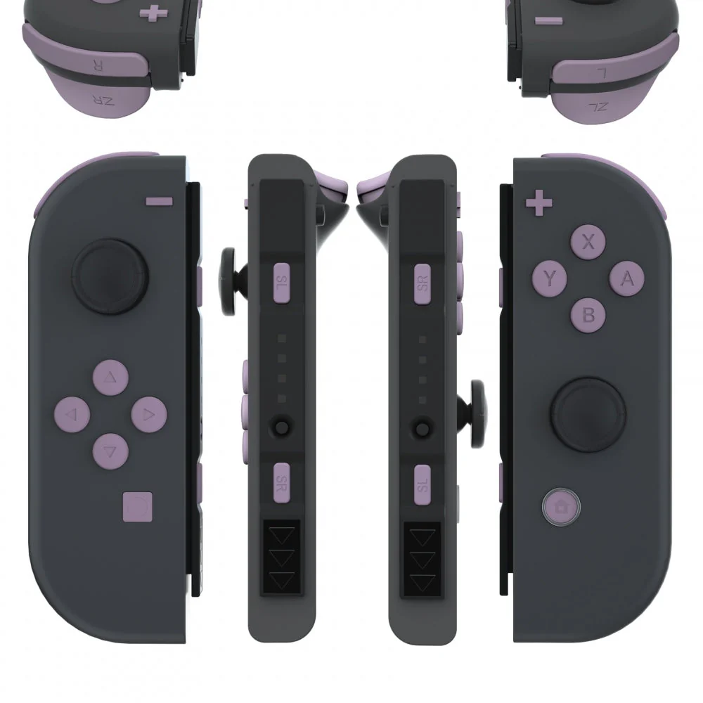 eXtremeRate Replacement Full Set Buttons for Joycon of NS Switch - Dark Grayish Violet - Image 3