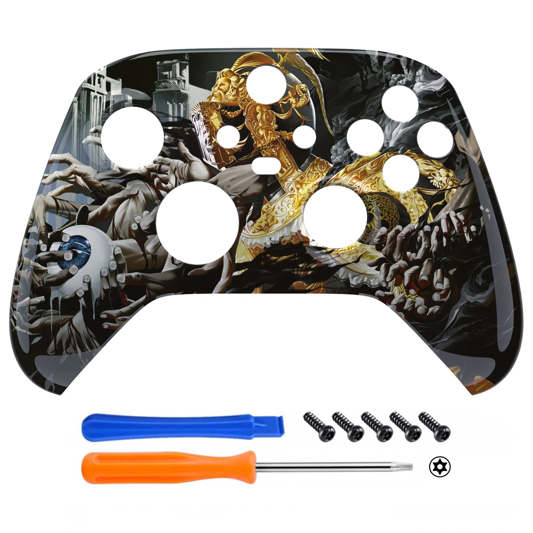 eXtremeRate Replacement Front Housing Shell for Xbox Series X & S Controller - Decay of Honor Nebula - Image 2
