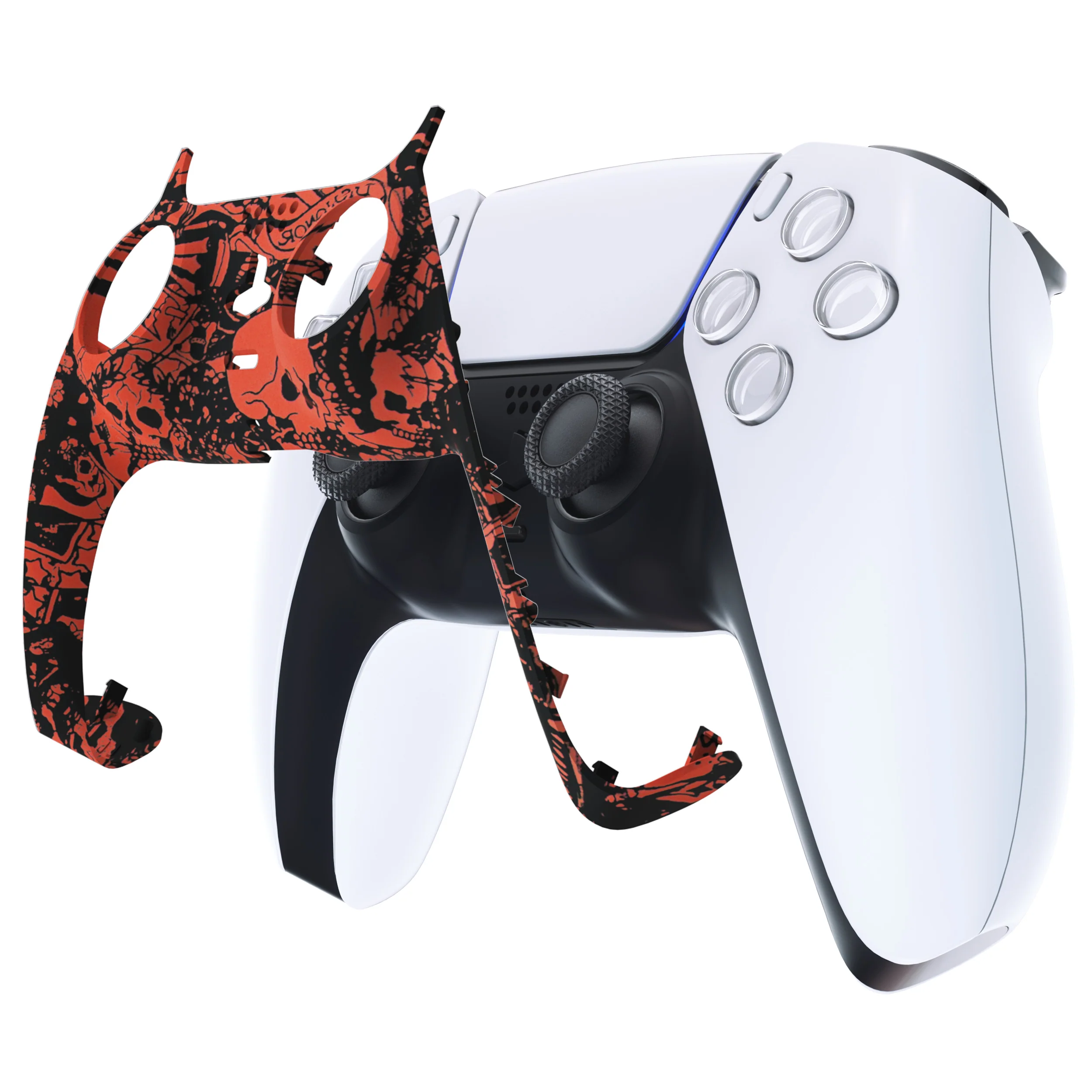 eXtremeRate Replacement Decorative Trim Shell with Accent Rings Compatible with PS5 Controller BDM-010/020/030/040/050 - Demons and Monsters - Image 7