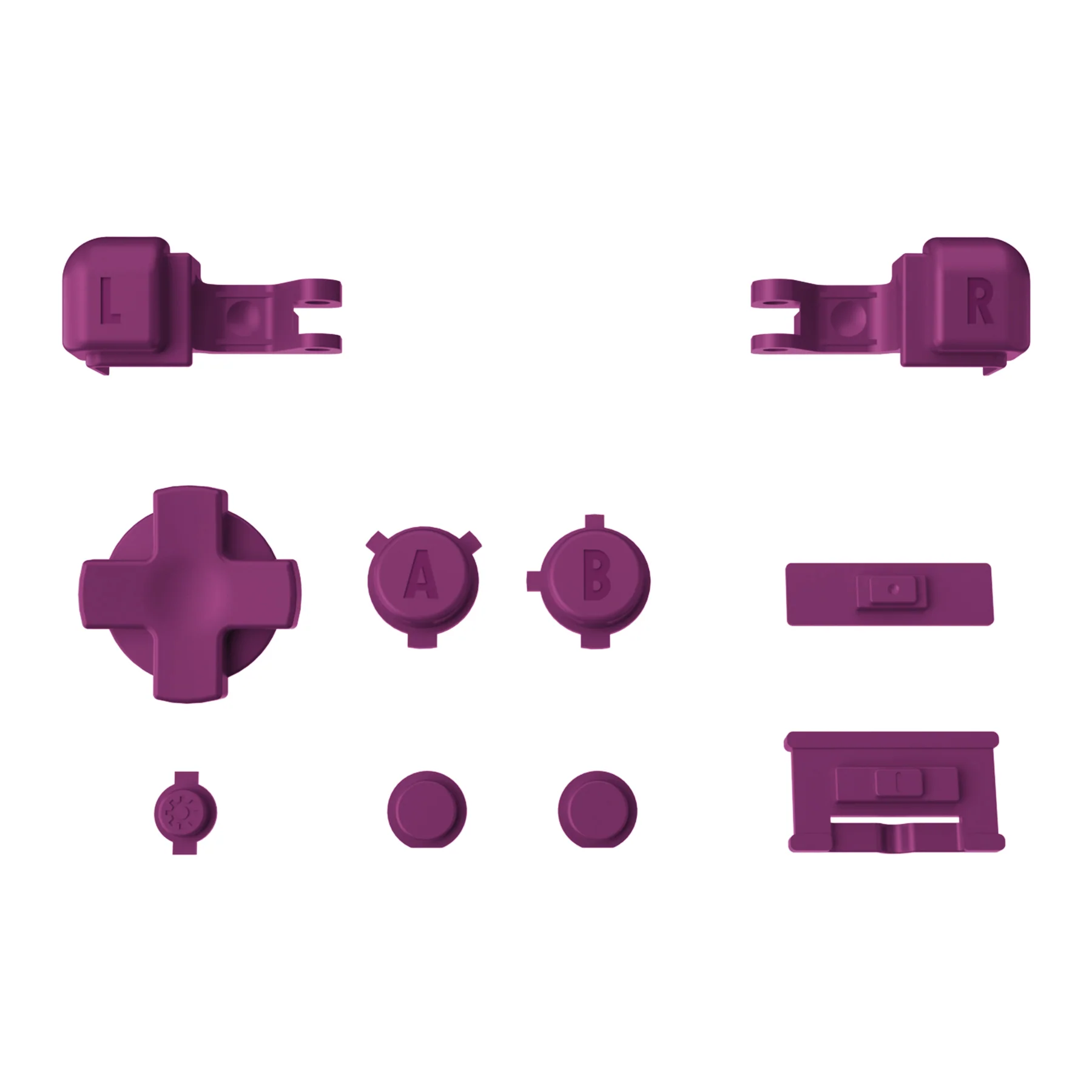 eXtremeRate Custom Replacement Full Set Buttons for Gameboy Advance SP GBA SP Console - DMG Grape - Image 8