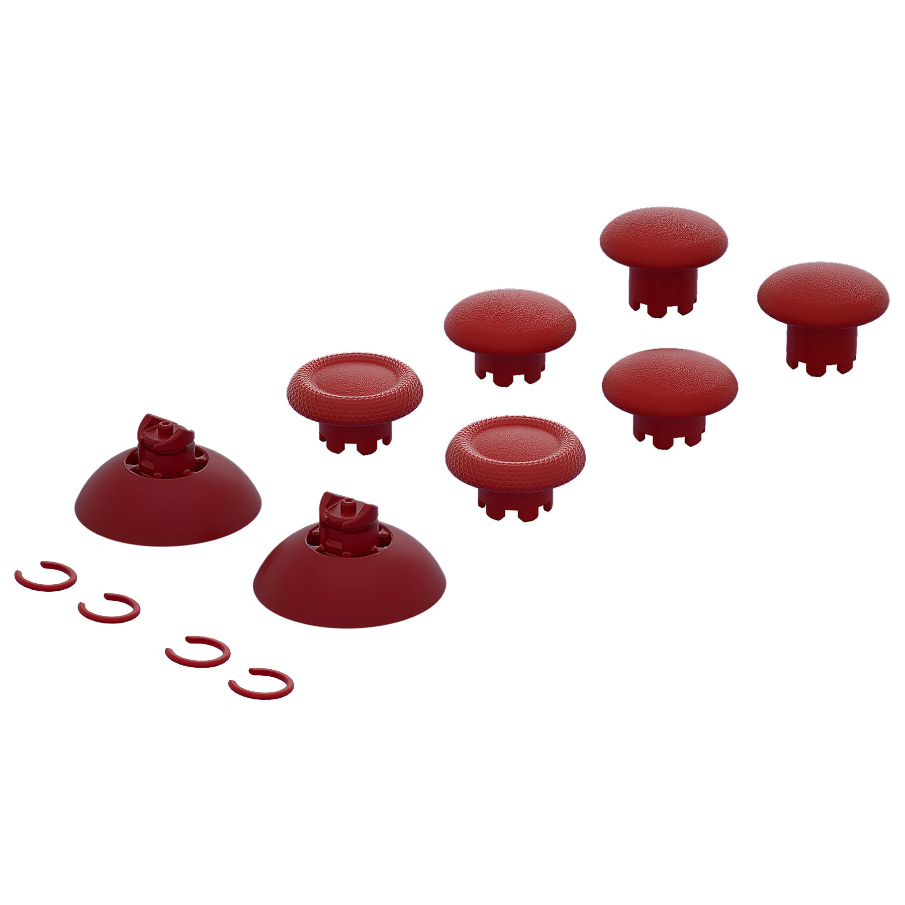 eXtremeRate EDGE Sticks Replacement Interchangeable Thumbsticks for PS5 & PS4 All Model Controllers - Carmine Red - Image 3