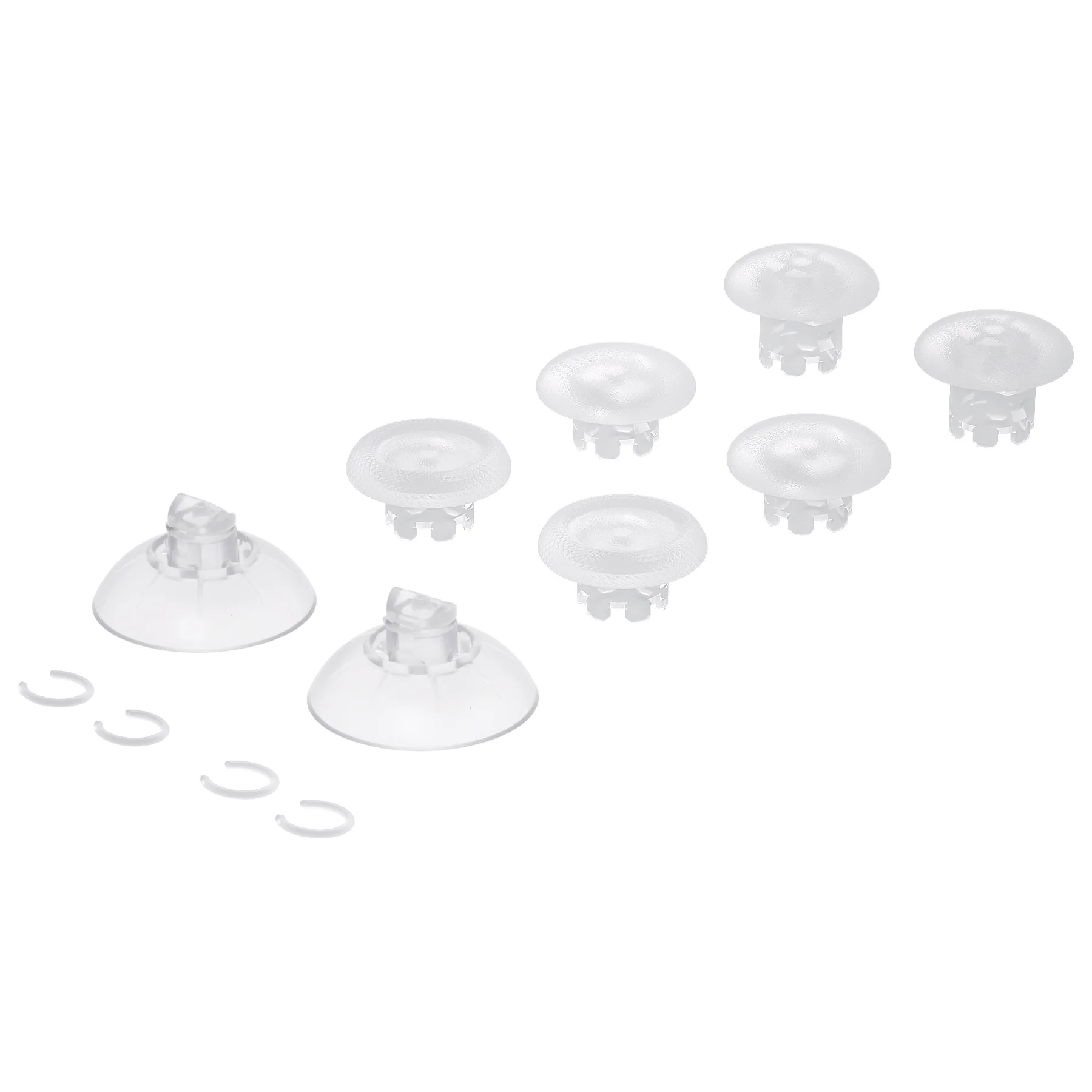 eXtremeRate EDGE Sticks Replacement Interchangeable Thumbsticks for PS5 & PS4 All Model Controllers - Clear - Image 3