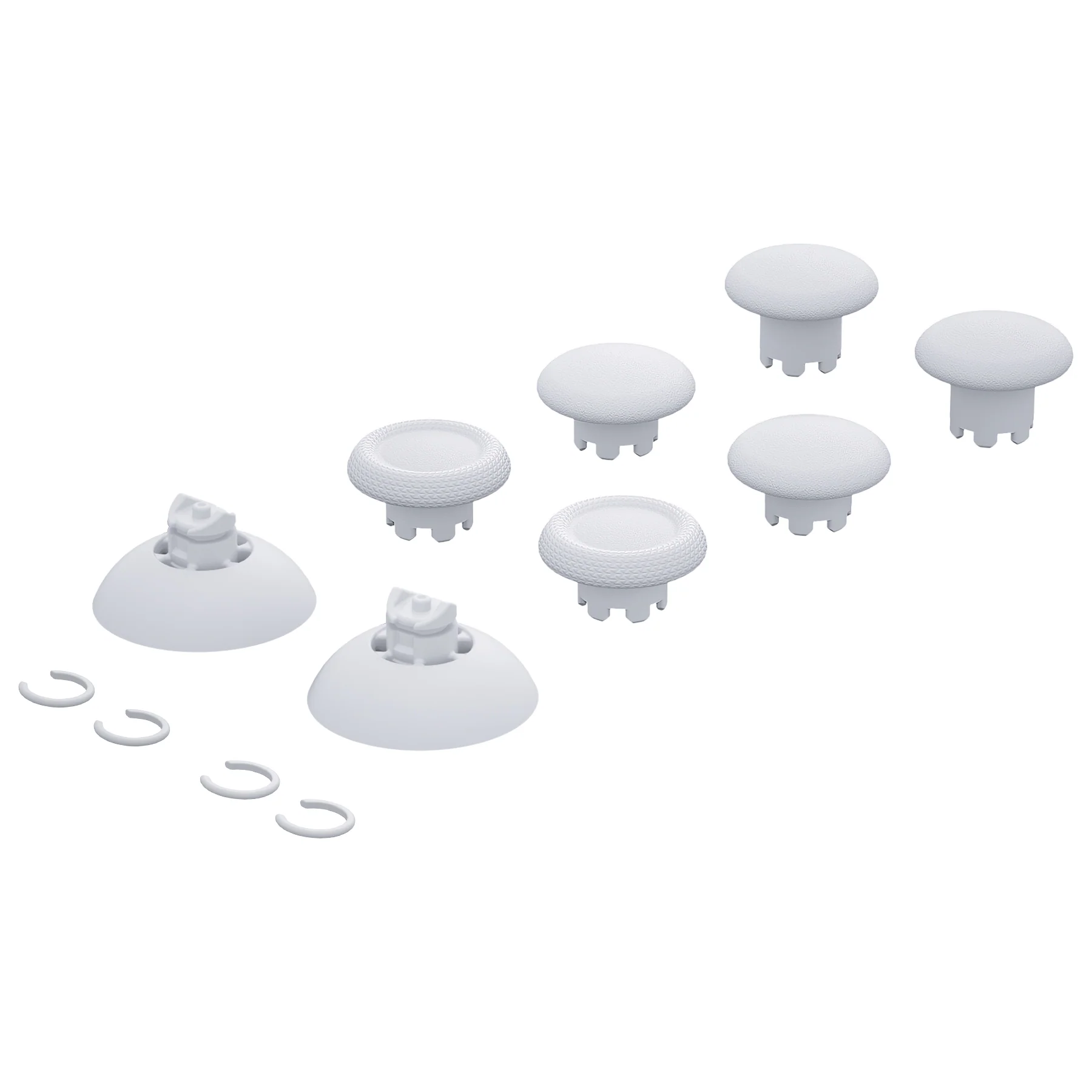 eXtremeRate EDGE Sticks Replacement Interchangeable Thumbsticks for PS5 & PS4 All Model Controllers - Robot White - Image 3