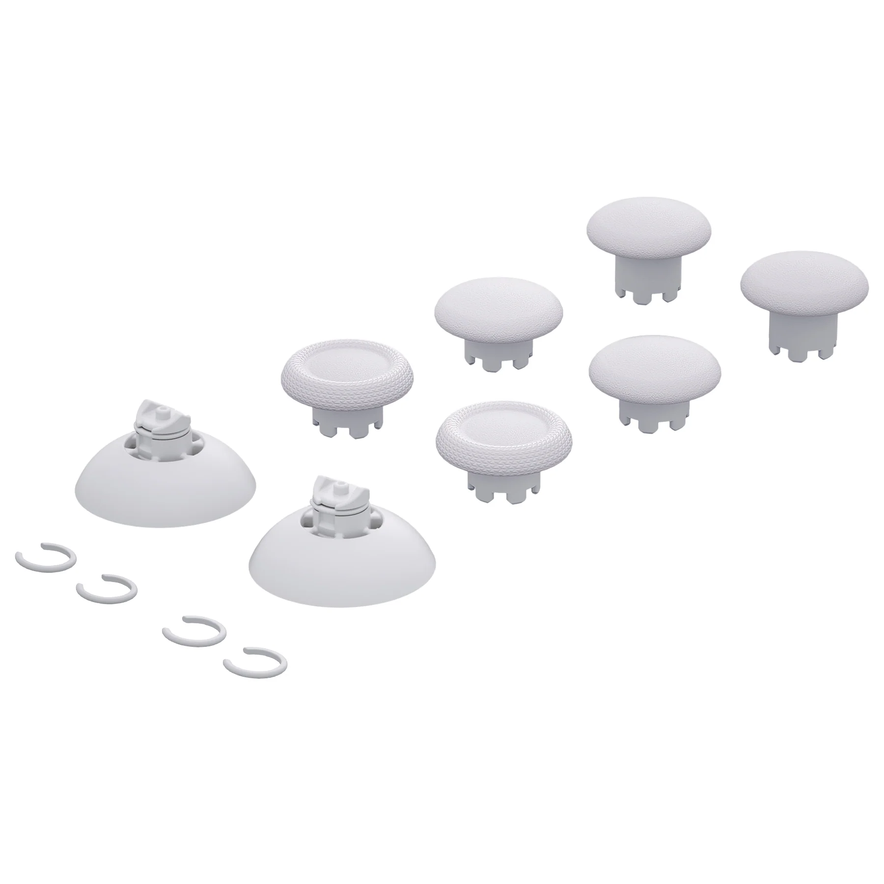 eXtremeRate EDGE Sticks Replacement Interchangeable Thumbsticks for PS5 & PS4 All Model Controllers - Solid White - Image 3