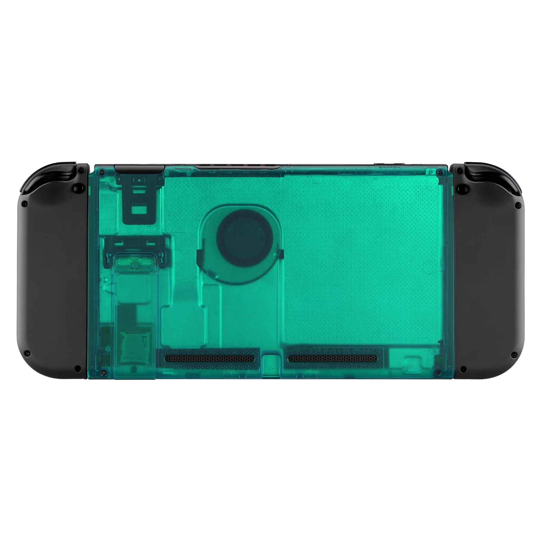 eXtremeRate Replacement Back Plate with Kickstand for Nintendo Switch Console - Emerald Green - Image 2